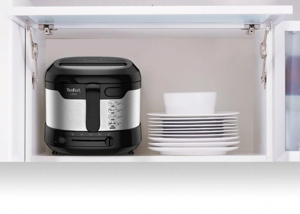 Gruzdintuvė Tefal FF215D Deep fryer Single Juodas,Nerūdijantis plienas Stand-alone 1600 W