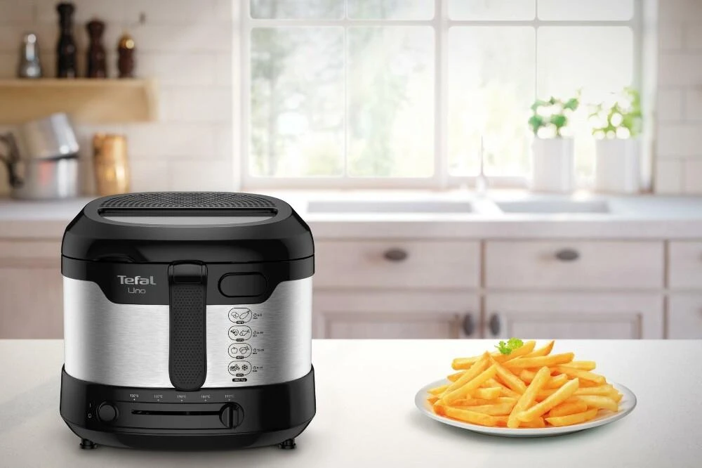 Gruzdintuvė Tefal FF215D Deep fryer Single Juodas,Nerūdijantis plienas Stand-alone 1600 W