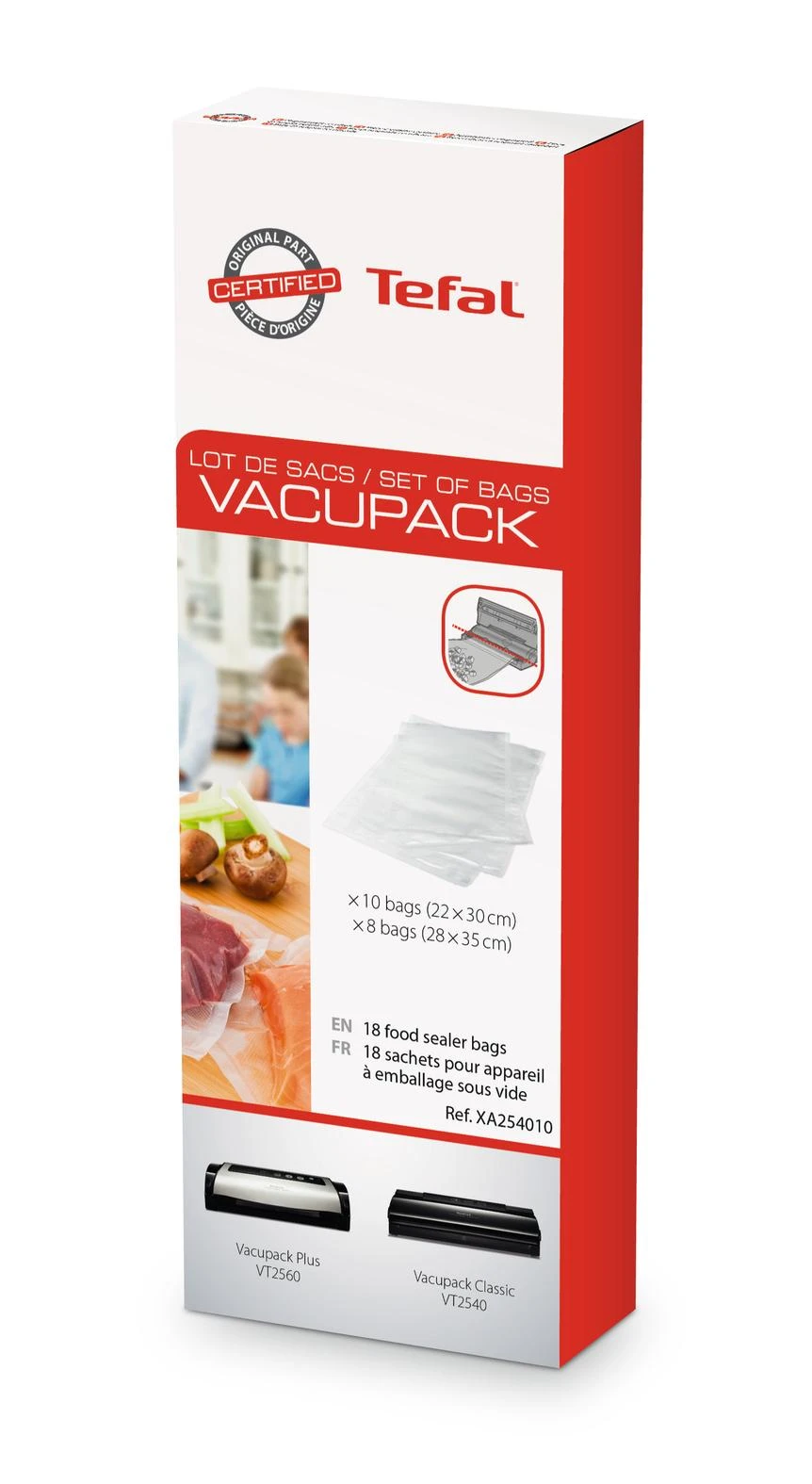 Tefal XA254010 vakuumavimo aparato priedas Vakuuminiai maišeliai