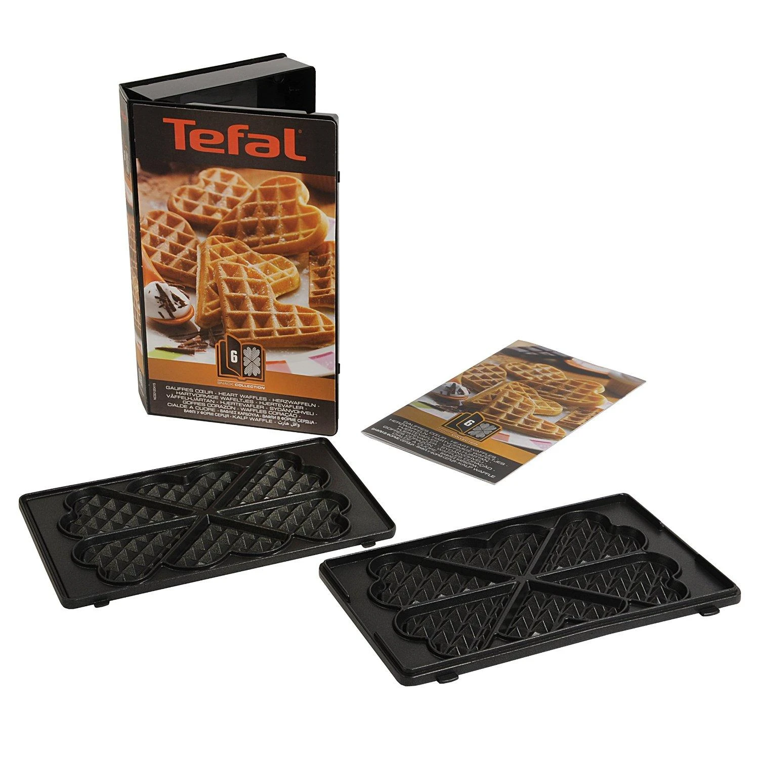 Keptuvo plokštelės Tefal XA800612 (Nr.6 Širdies formos vafliai)