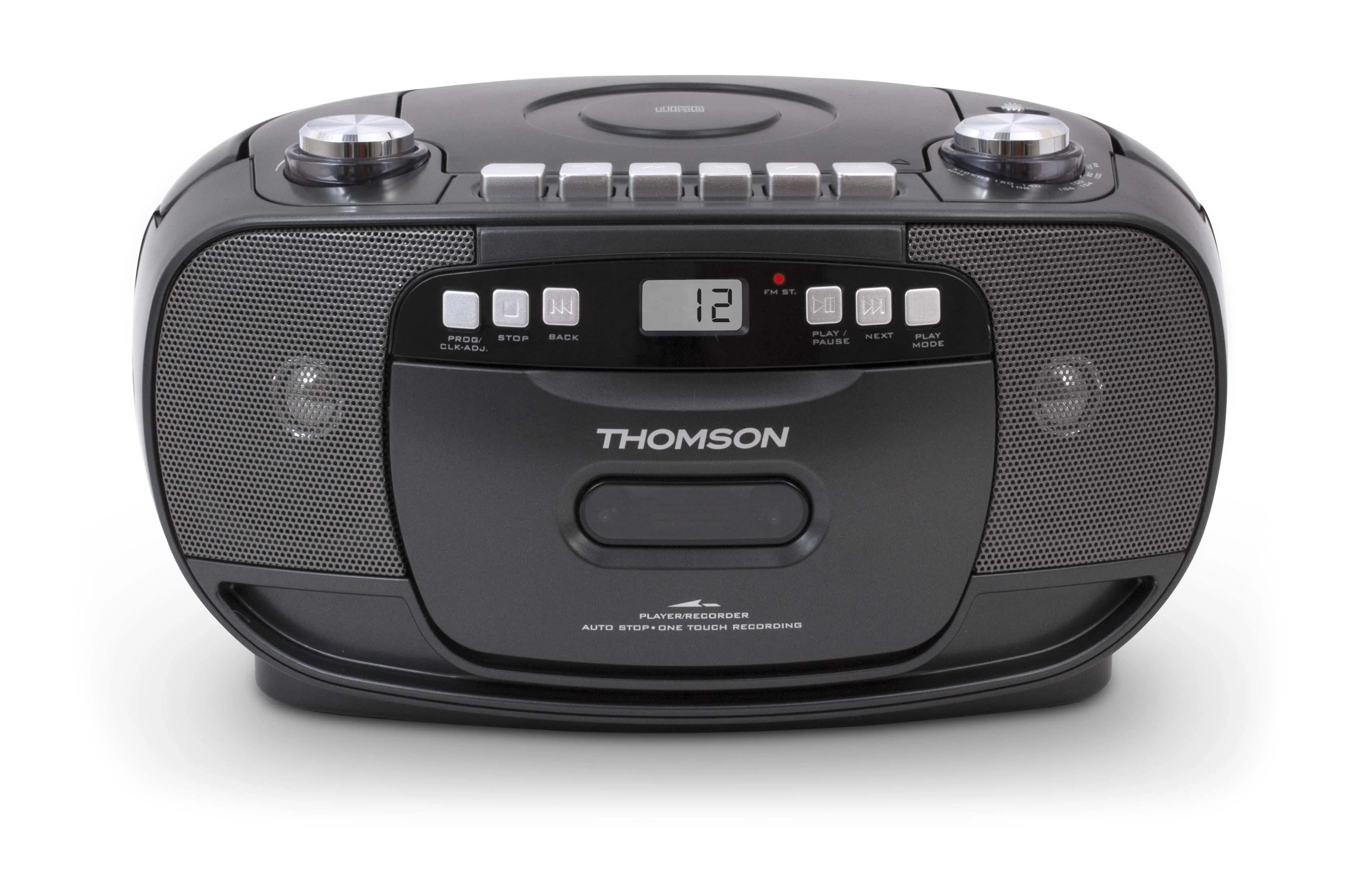 Thomson RK200CD nešiojamoji stereo sistema Analoginis 2,4 W Juoda