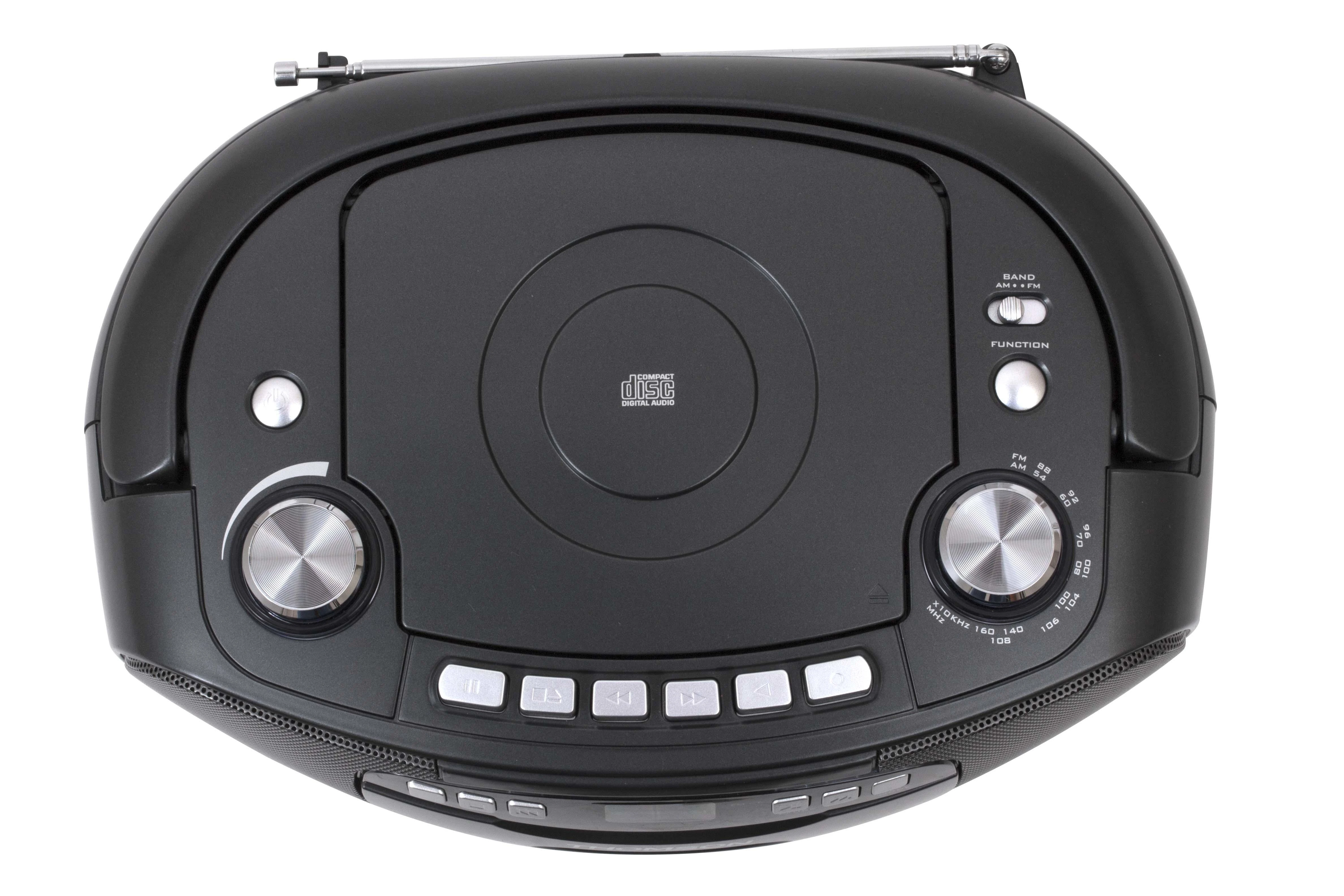Thomson RK200CD nešiojamoji stereo sistema Analoginis 2,4 W Juoda