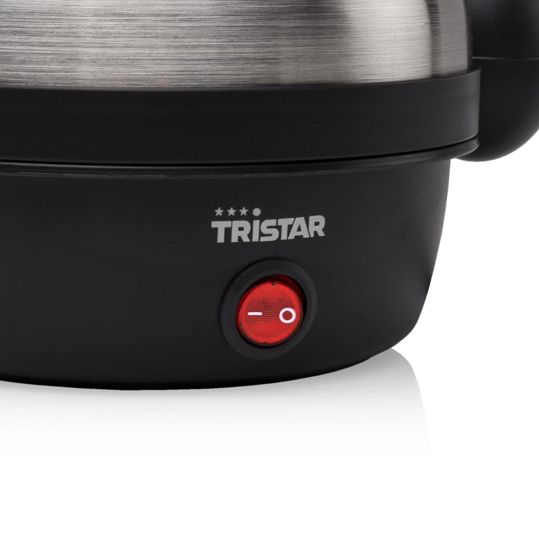 Tristar kiaušinių viryklė EK-3076 (Juoda/nerūdijančio plieno dangtelis)