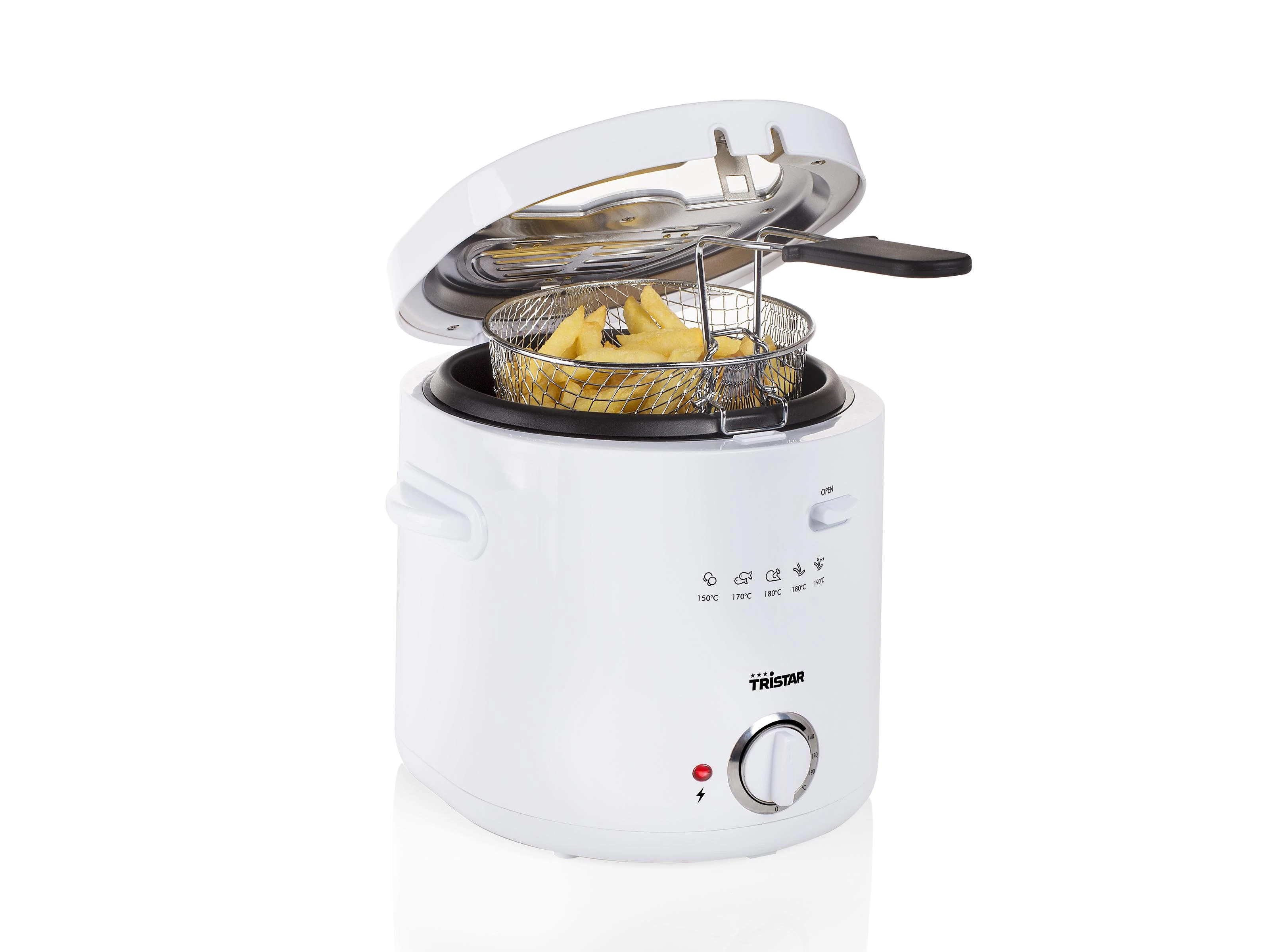 Gruzdintuvė Tristar Deep Fryer FR-6941 Balta, 1000 W, 1.5 L aprašymas - Prekės nuotrauka