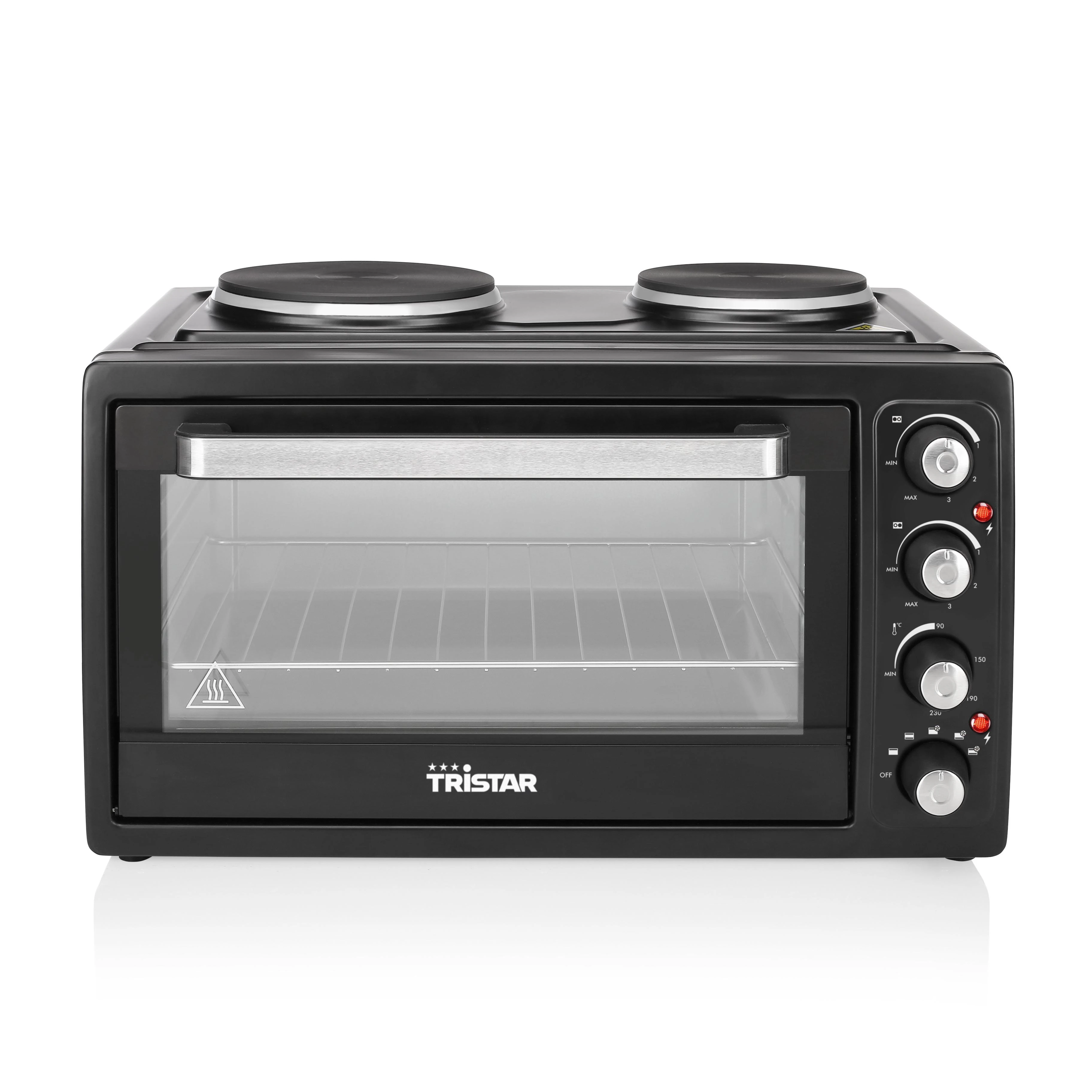 Elektrinė krosnelė Tristar | Electric mini orkaitė | OV-1443 | Integrated timer | 38 L | Table top | 3100 W | Juodas