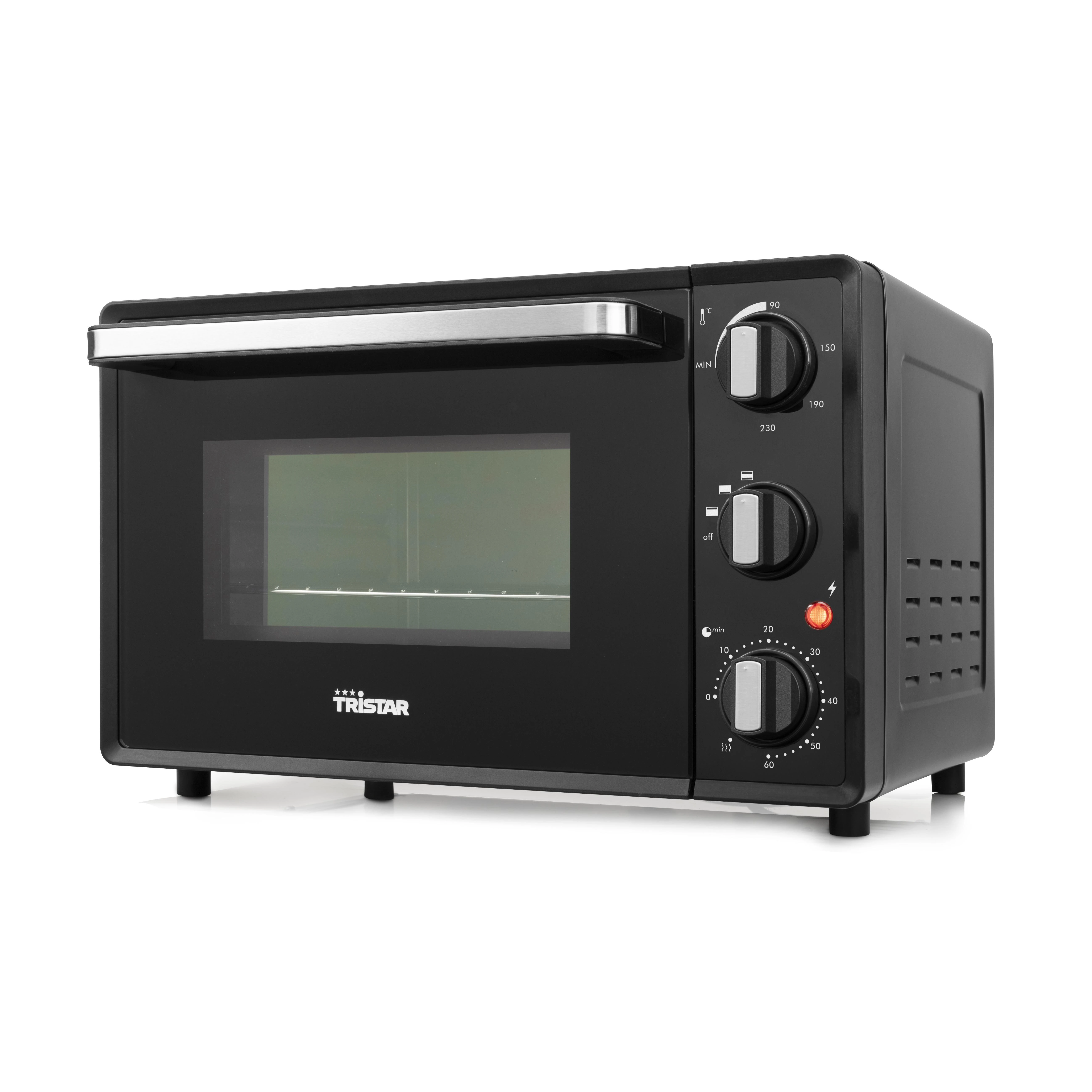 Elektrinė krosnelė Tristar Mini orkaitė OV-3620 19 L, Free standing, Juodas, 1300 W