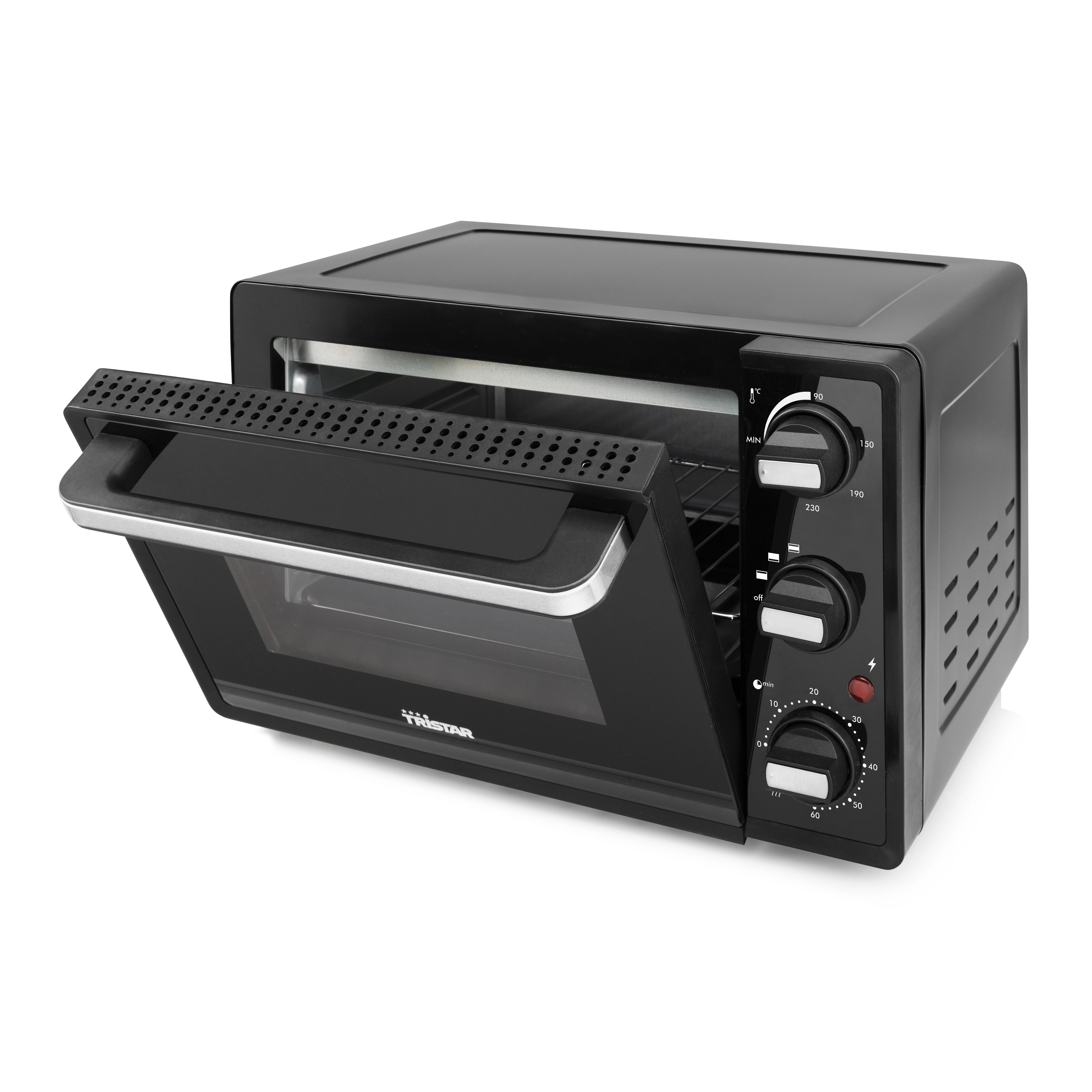 Elektrinė krosnelė Tristar Mini orkaitė OV-3620 19 L, Free standing, Juodas, 1300 W