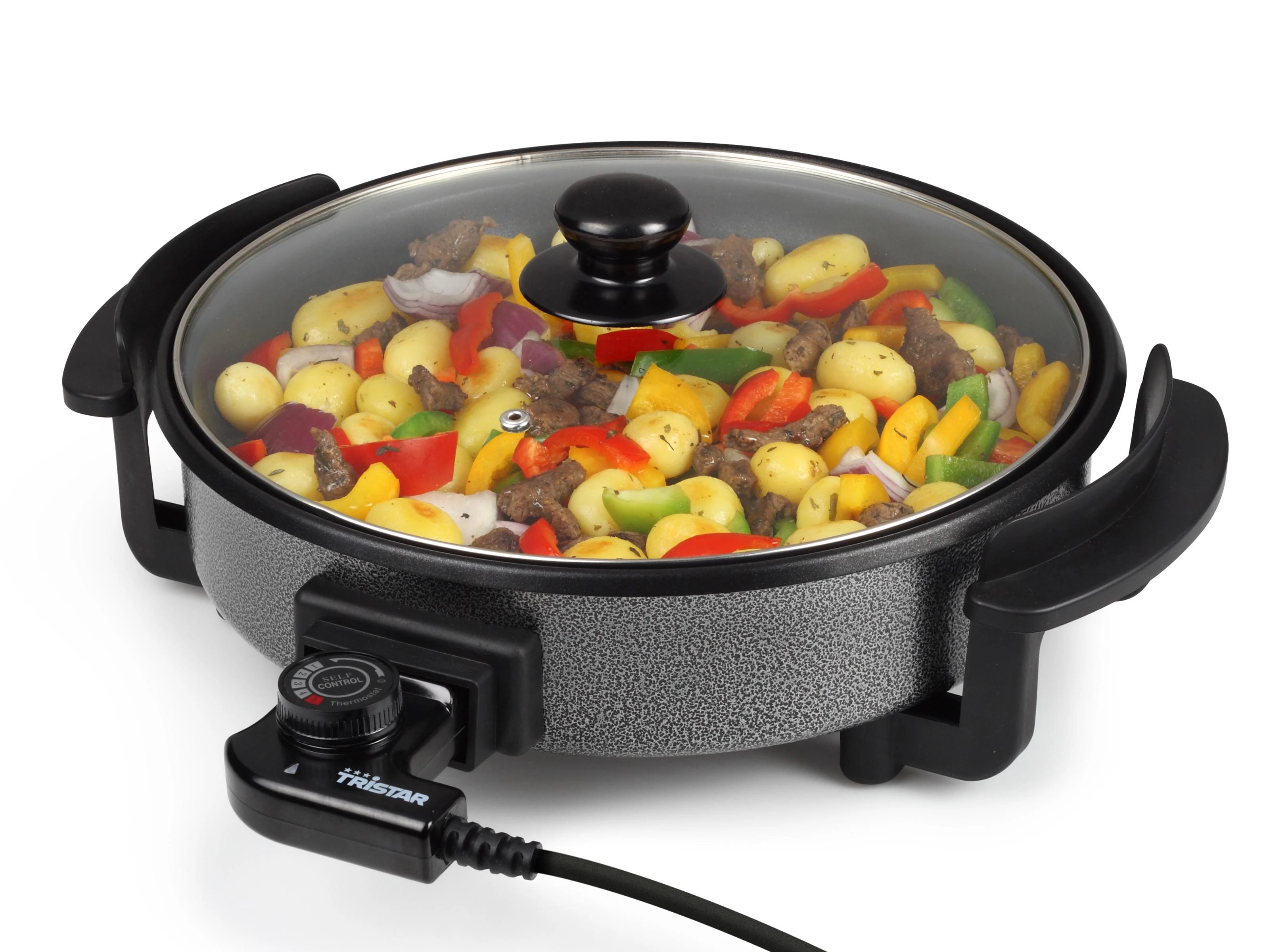 Tristar | Multifunctional grill pan | PZ-2963 | Grilis | Fixed handle | Juodas