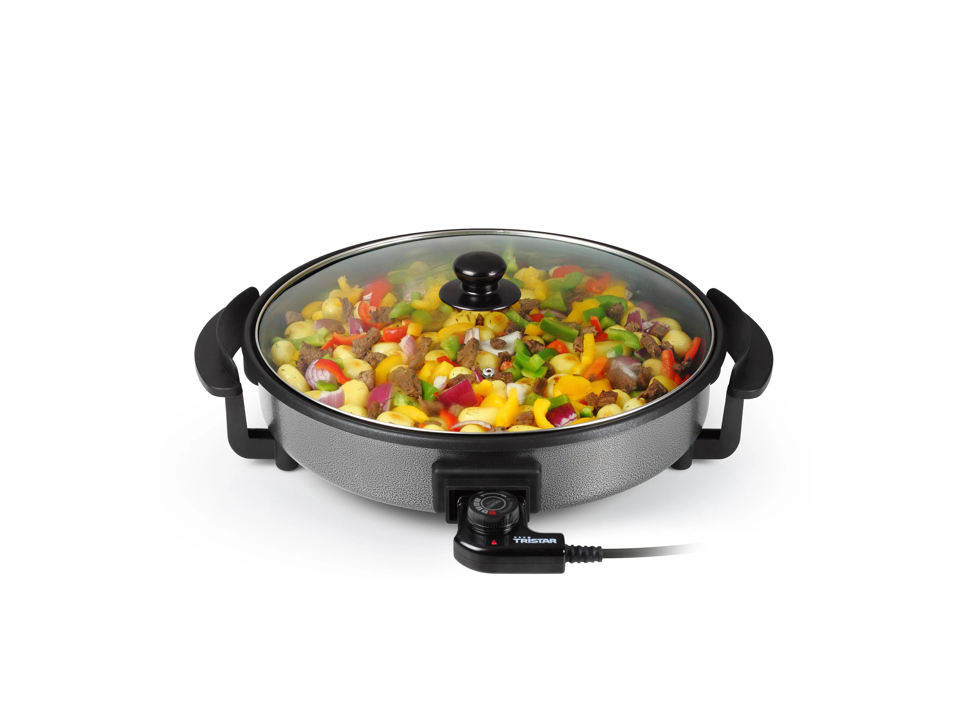 Tristar | Multifunctional grill pan | PZ-2963 | Grilis | Fixed handle | Juodas