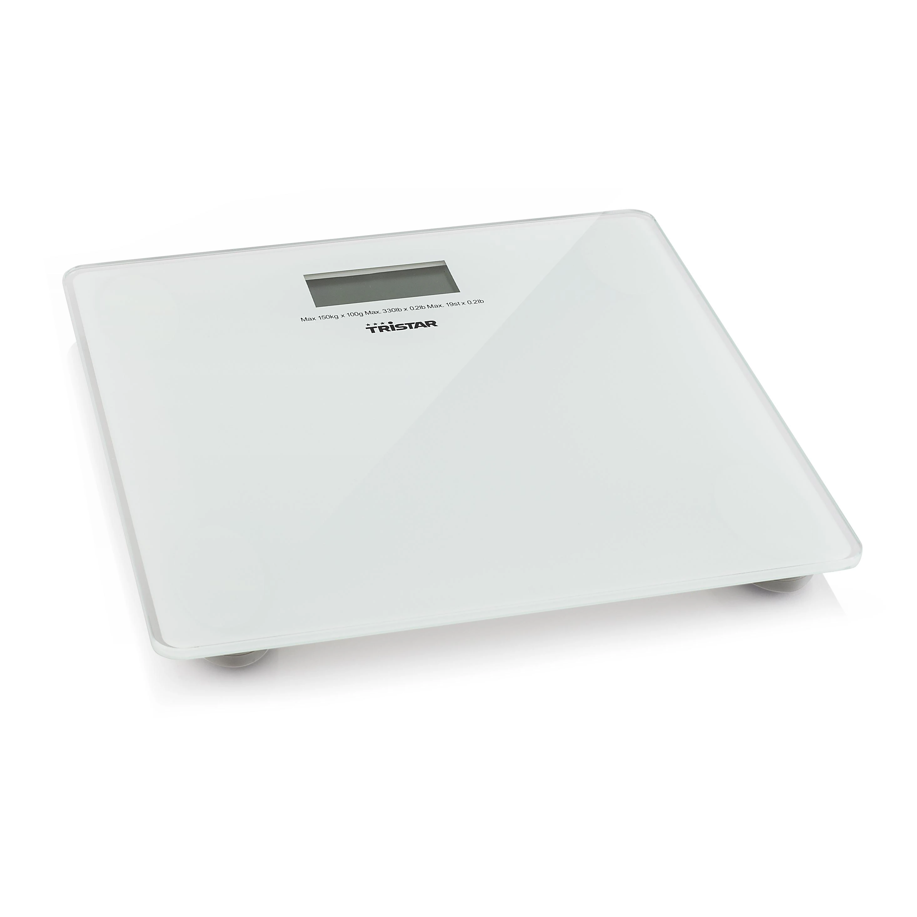 Tristar | Vonios svarstyklės | WG-2419 | Didžiausias svoris (keliamoji galia) 150 kg | Tikslumas 100 g | Baltas