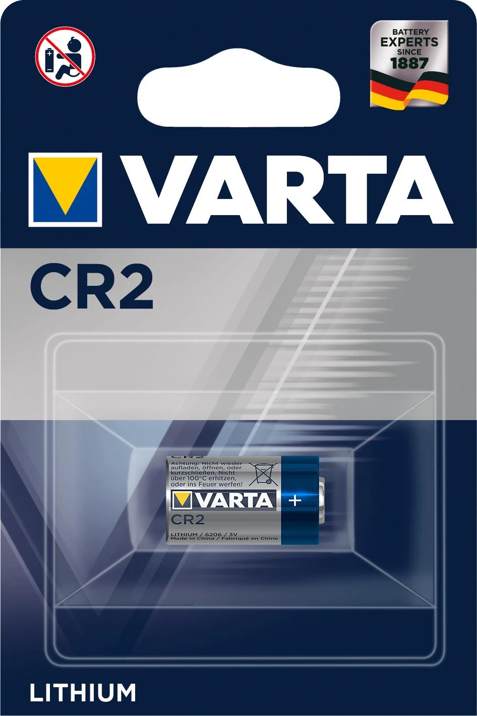 Varta Lithium CR2 3V 880mAh elementas 6206, 1 vnt.