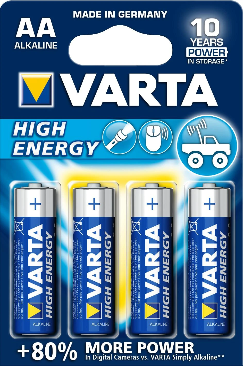 Varta High Energy AA Vienkartinė baterija Šarminis