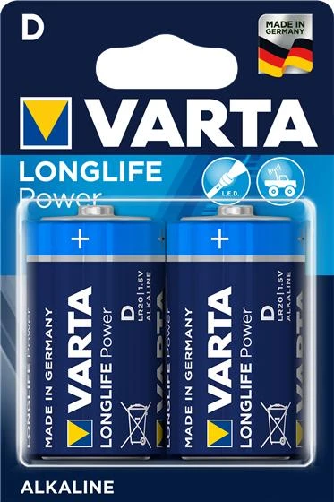 Varta Longlife Power C LR14 Alkaline Elementai 2 Vnt.