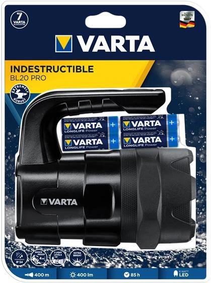 Varta Indestructible BL20 PRO žibintuvėlis su baterijomis
