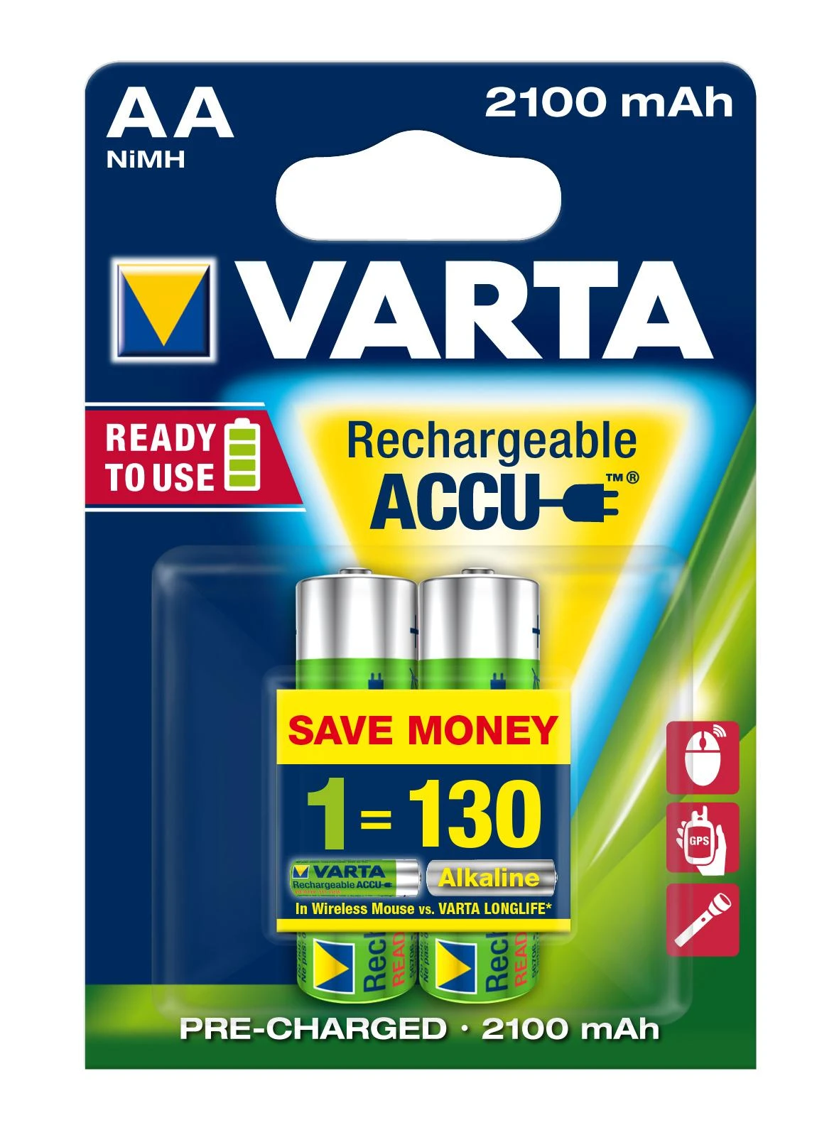 Varta Longlife Įkraunama baterija Nikelio-metalo hidridas (NiMH)