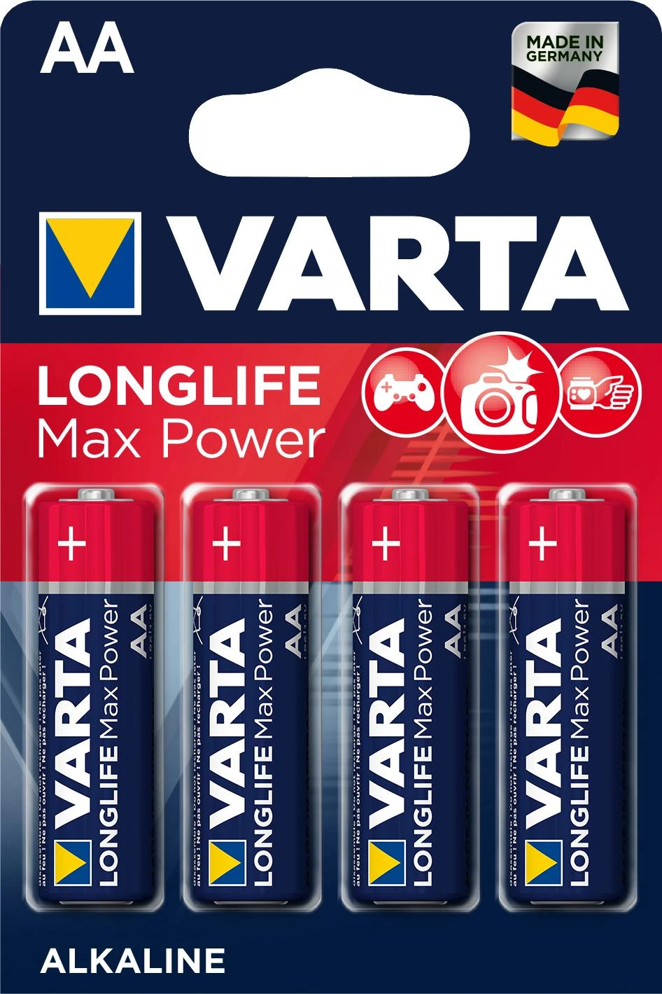 Varta Max Power AA šarminės baterijos, 4 vnt. pakuotė