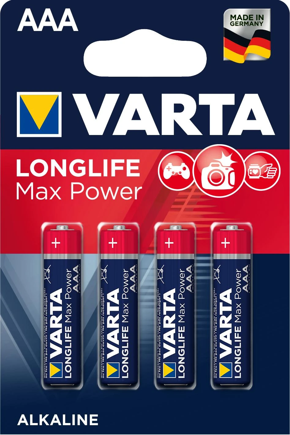 Varta Max Power AAA baterijos 4 vnt. pakuotė