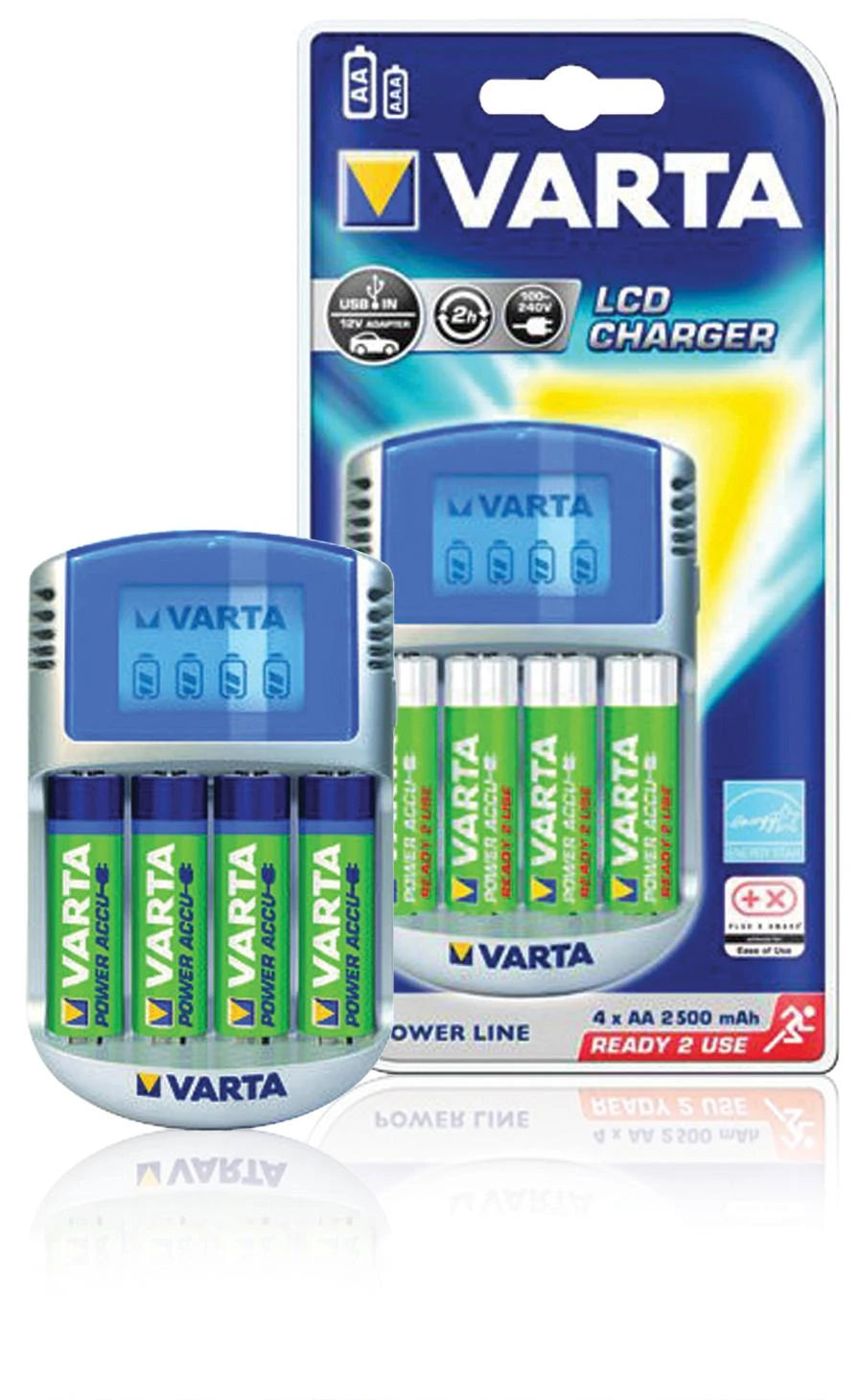 Elementų kroviklis VARTA Power LCD