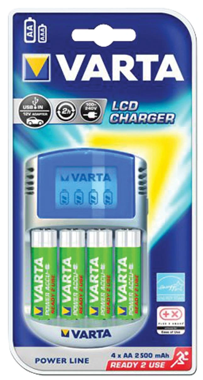 Elementų kroviklis VARTA Power LCD