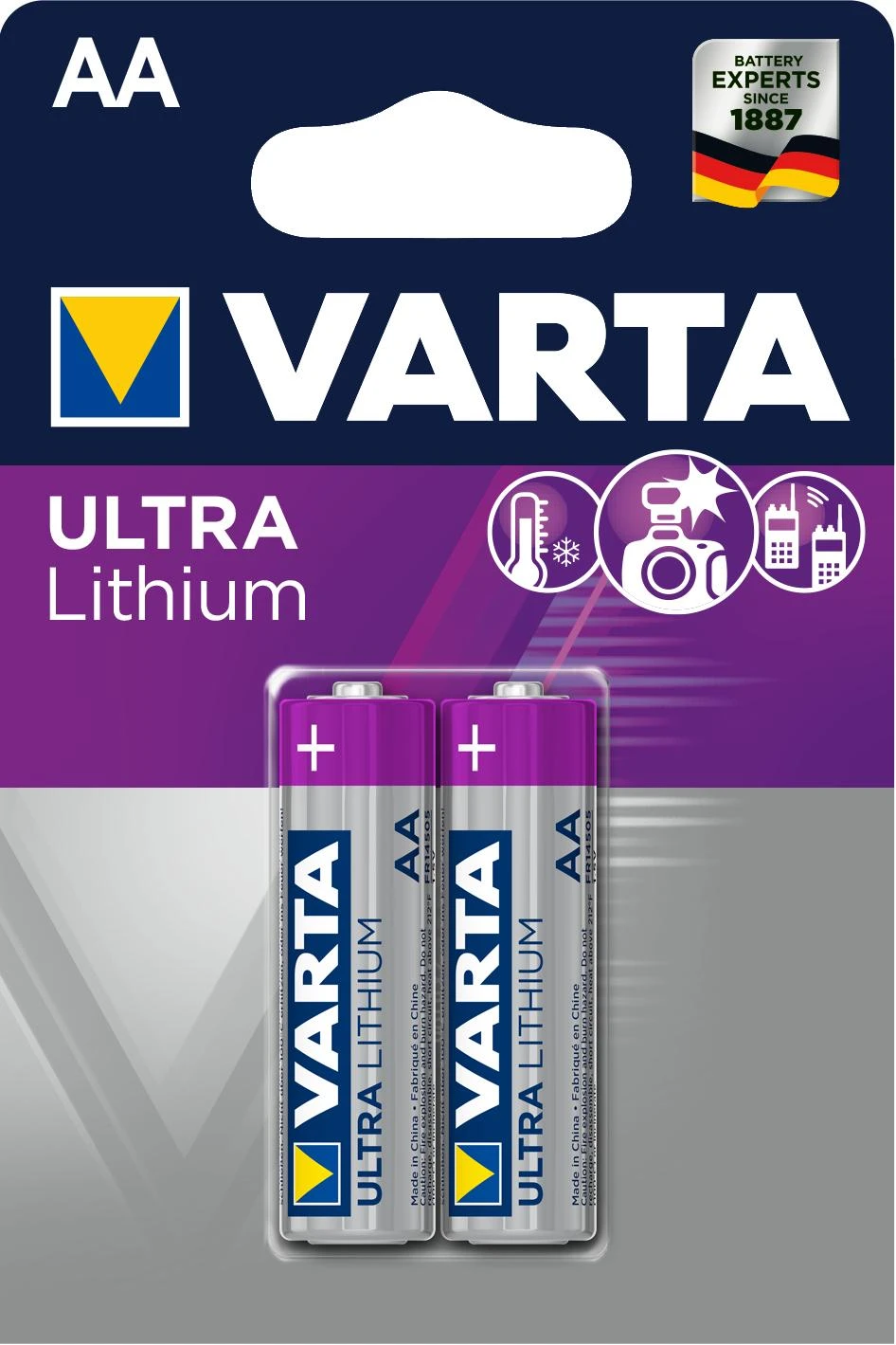 Varta Ultra Lithium AA elementas, 2 vnt.