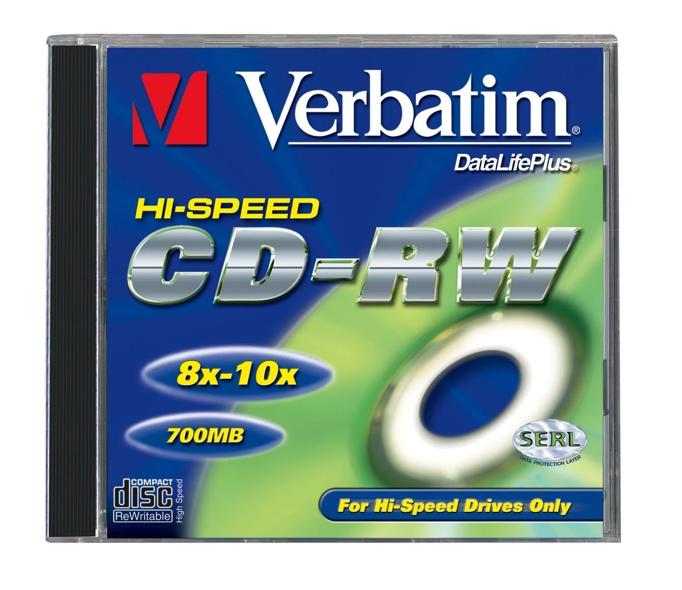 Verbatim CD-RW 80/700MB 12X SCRATCH RESISTANT jewel box - 43148