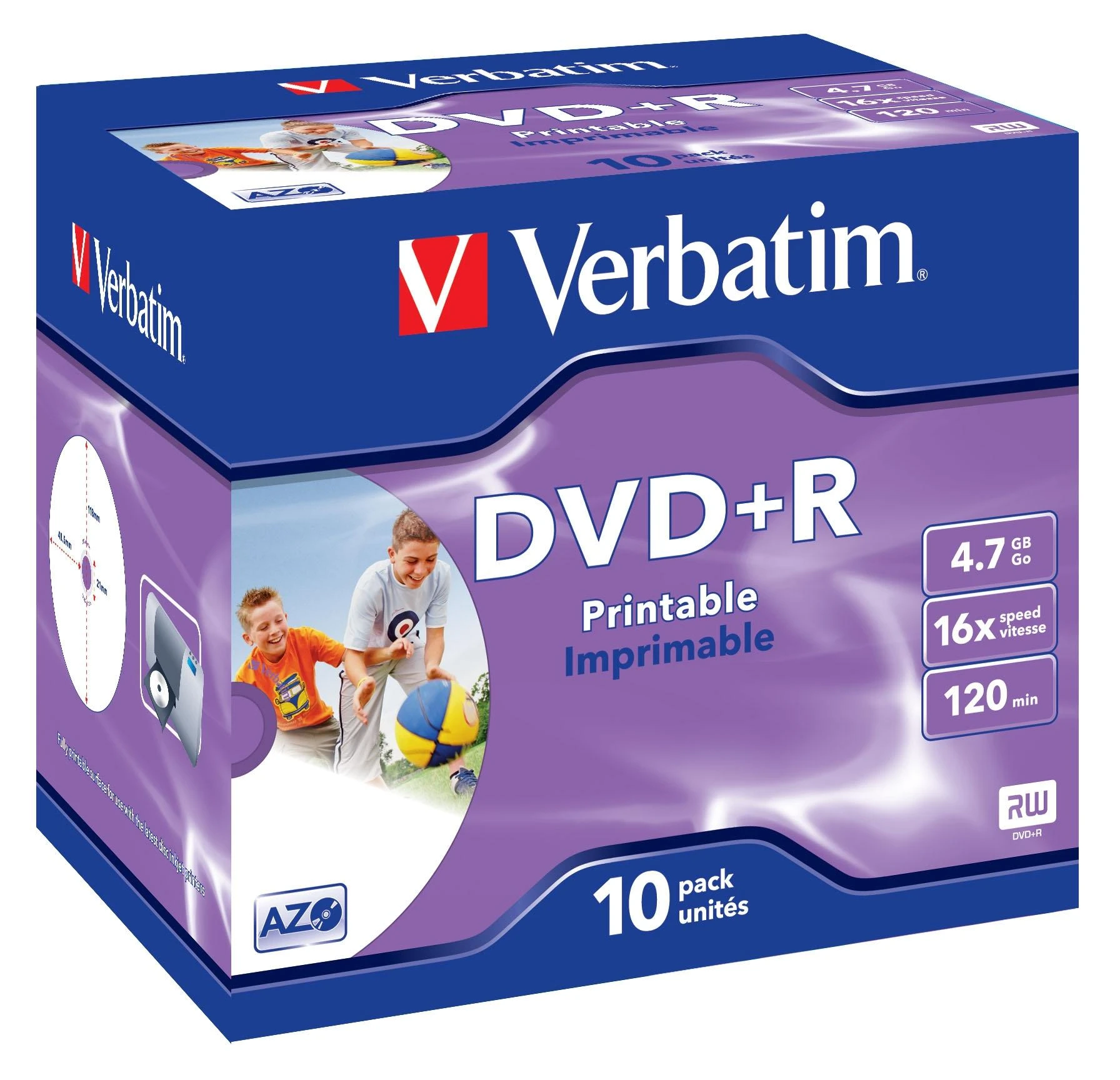 Verbatim DVD+R 10 vienetų pakuotė