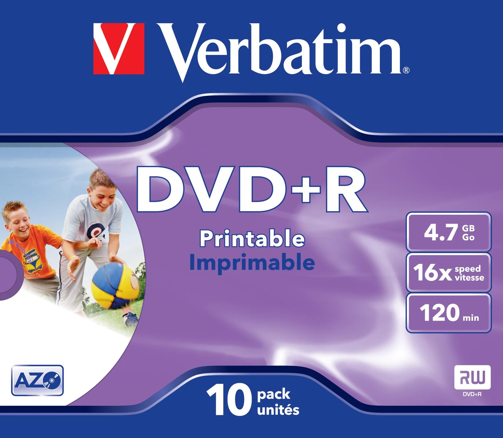 Verbatim 43508 neįrašytas DVD diskas 4,7 GB DVD+R 10 vnt
