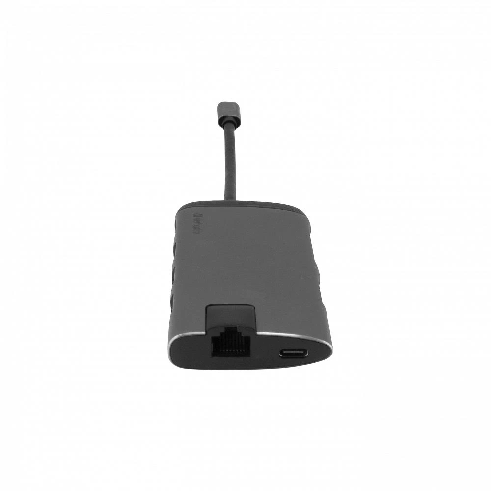 Verbatim 49142 sąsajos šakotuvas USB 3.2 Gen 1 (3.1 Gen 1) Type-C 1000 Mbit/ai Juoda, Sidabras