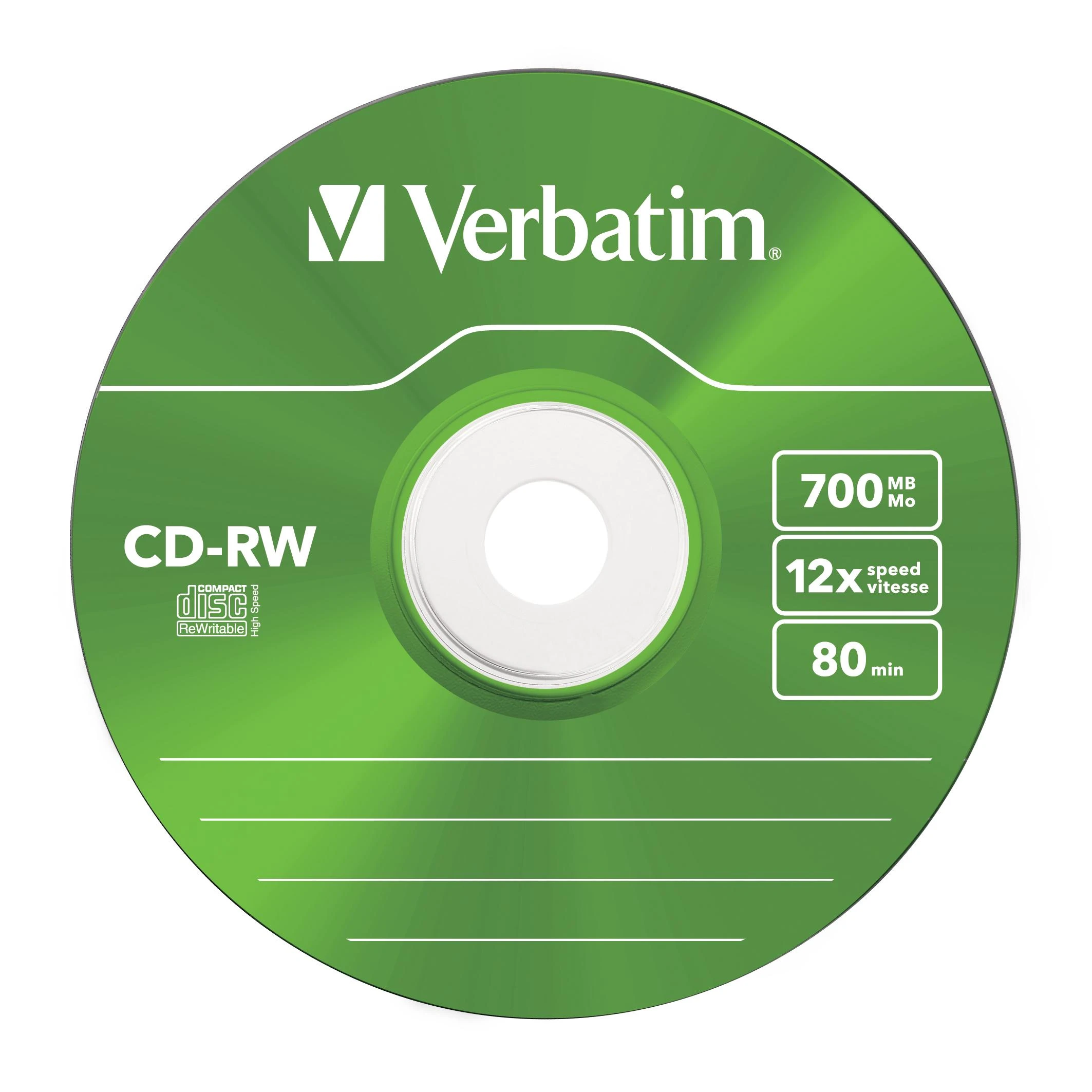 Verbatim CD-RW Color 12x 700 MB 5 vnt