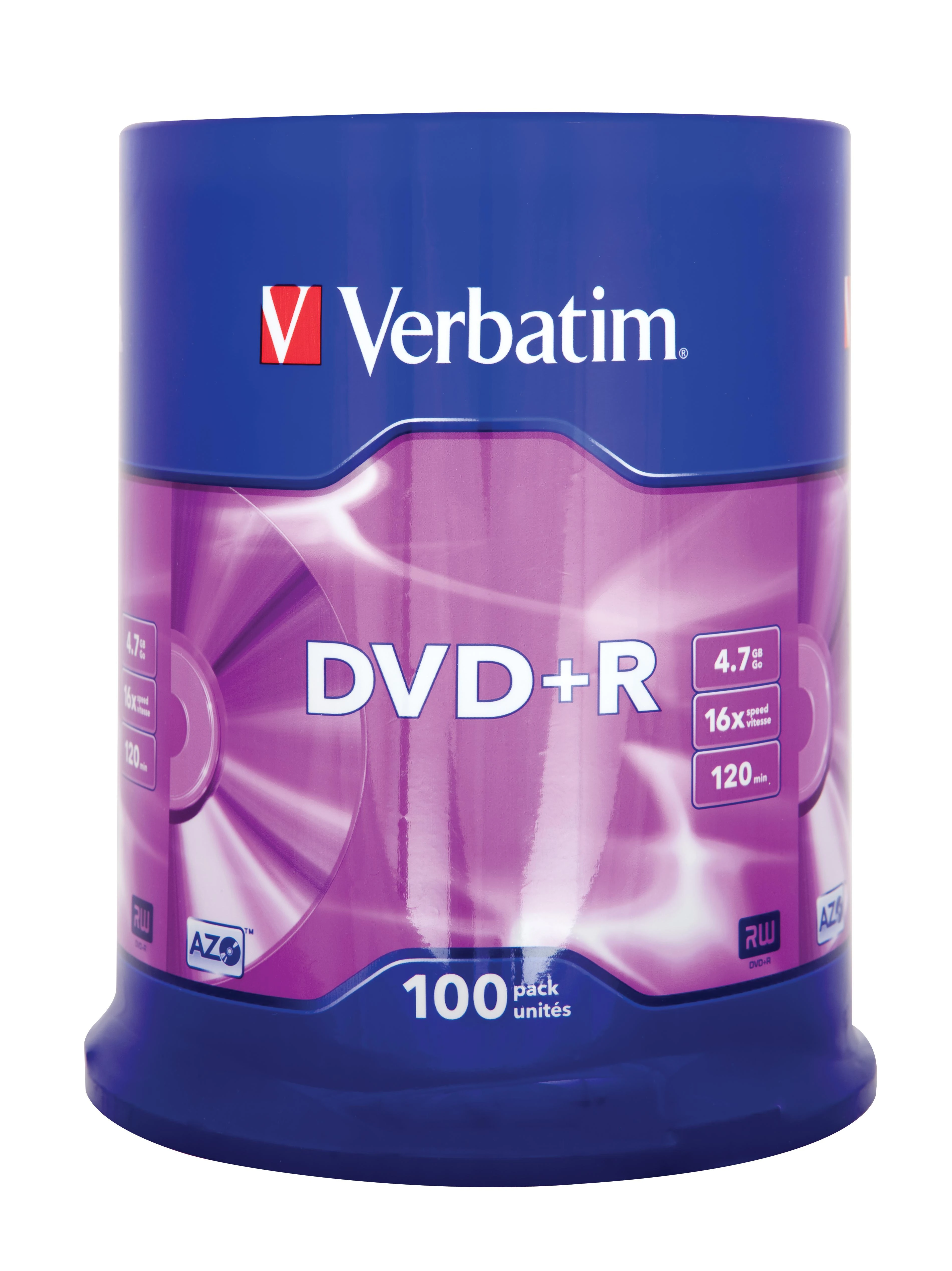 Mediarange Verbatim DVD+R Matt Sidabrinis 4,7 GB 100 vnt