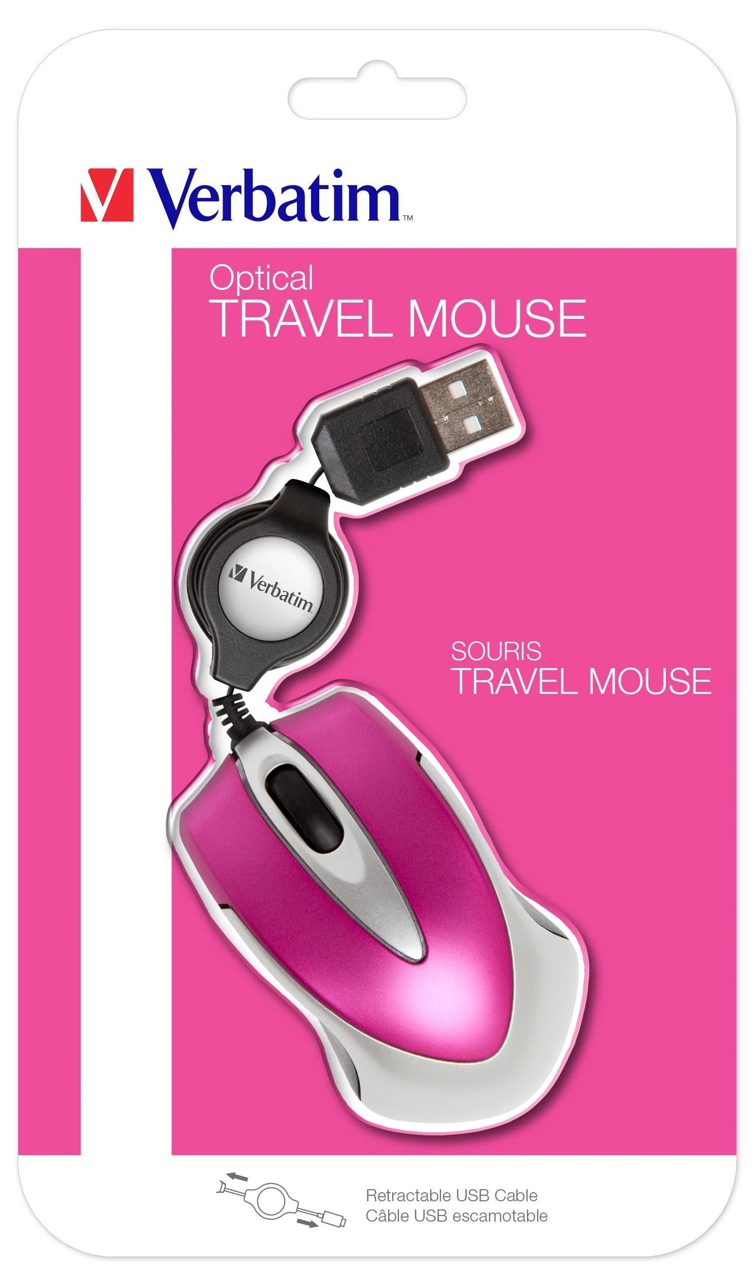 Verbatim Go Mini kompiuterinė pelė USB A tipo Optinis 1000 DPI