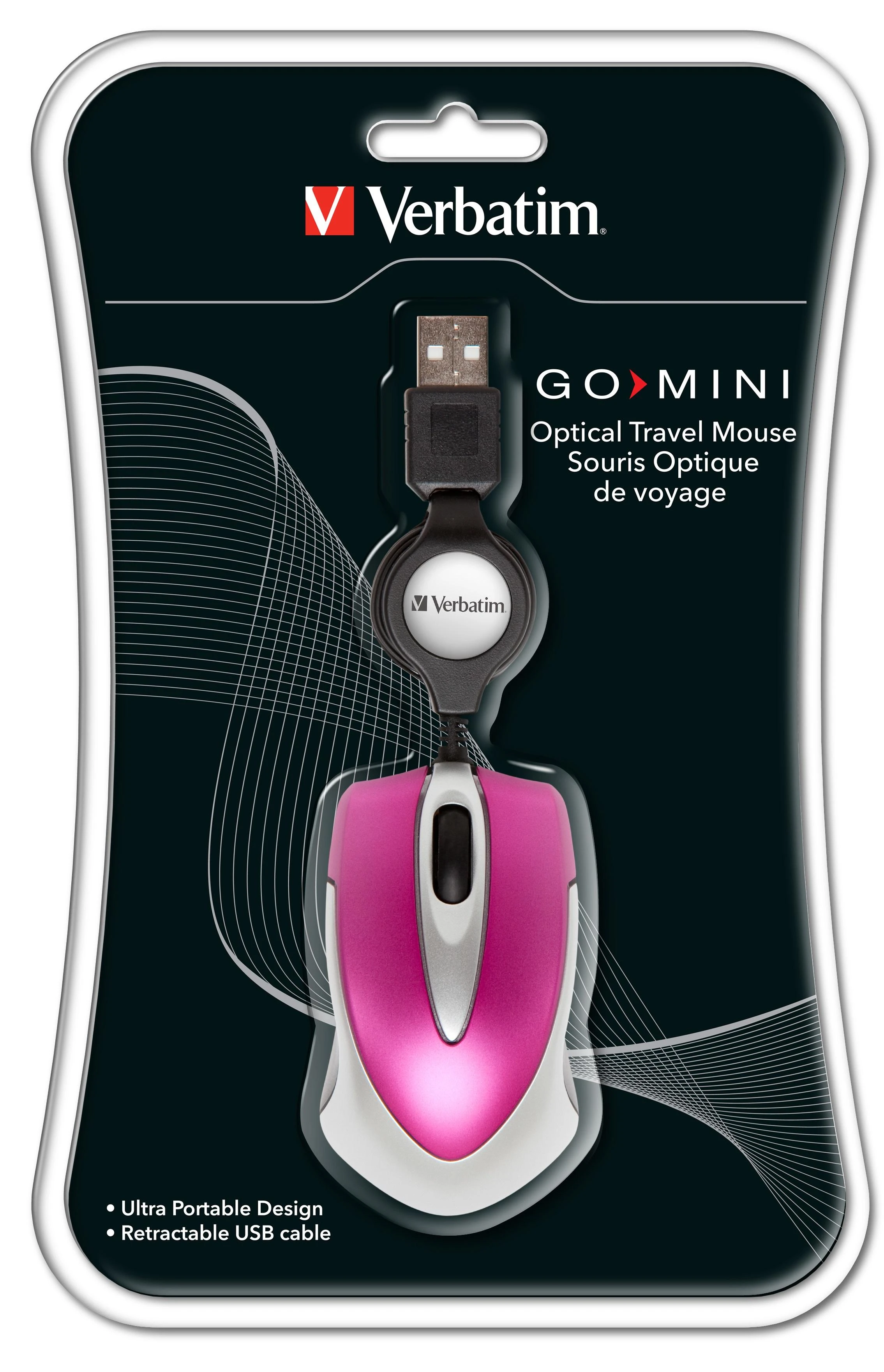 Verbatim Go Mini kompiuterinė pelė USB A tipo Optinis 1000 DPI