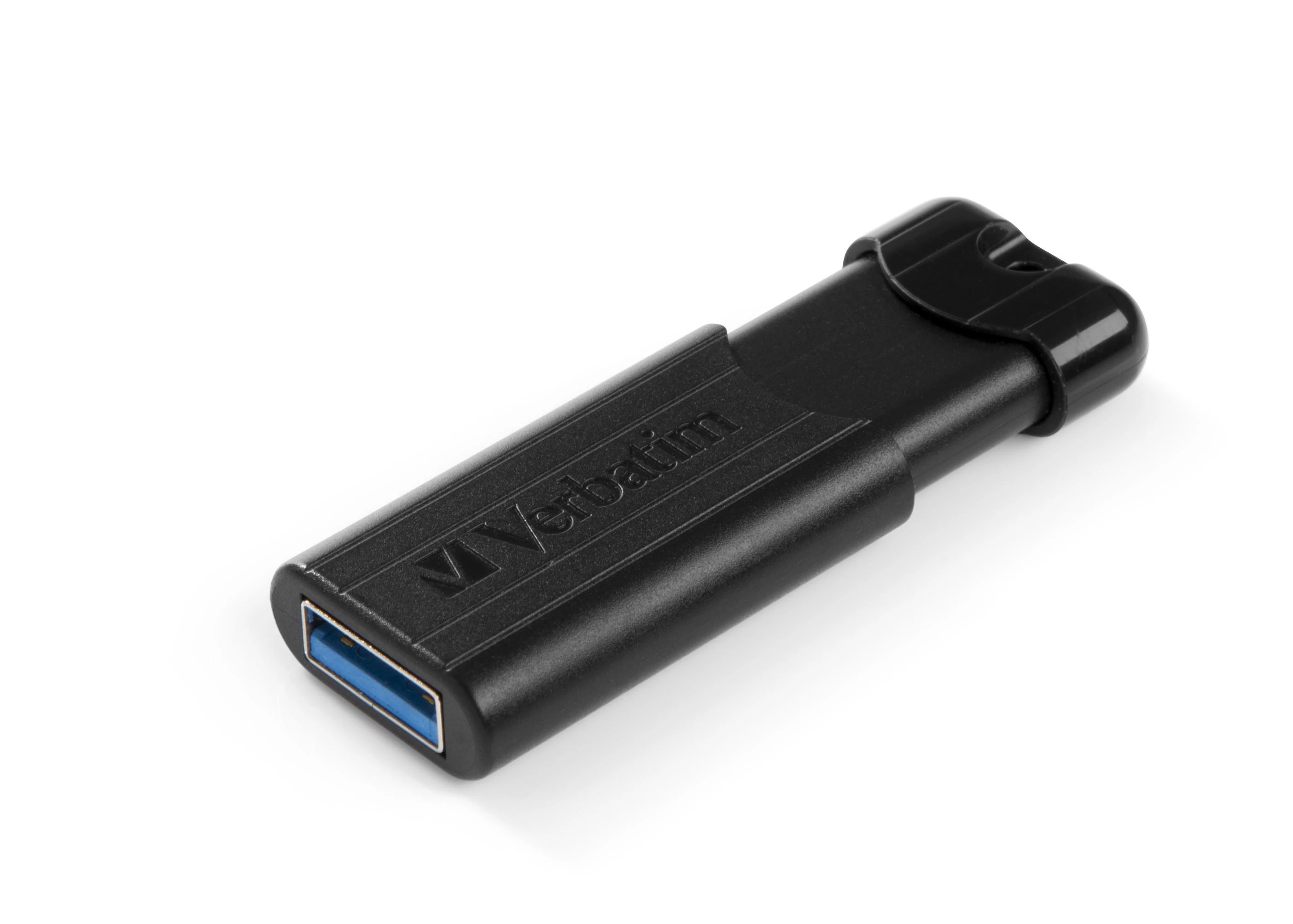 VERBATIM PINSTRIPE USB Stick 128GB 3.0 juodas