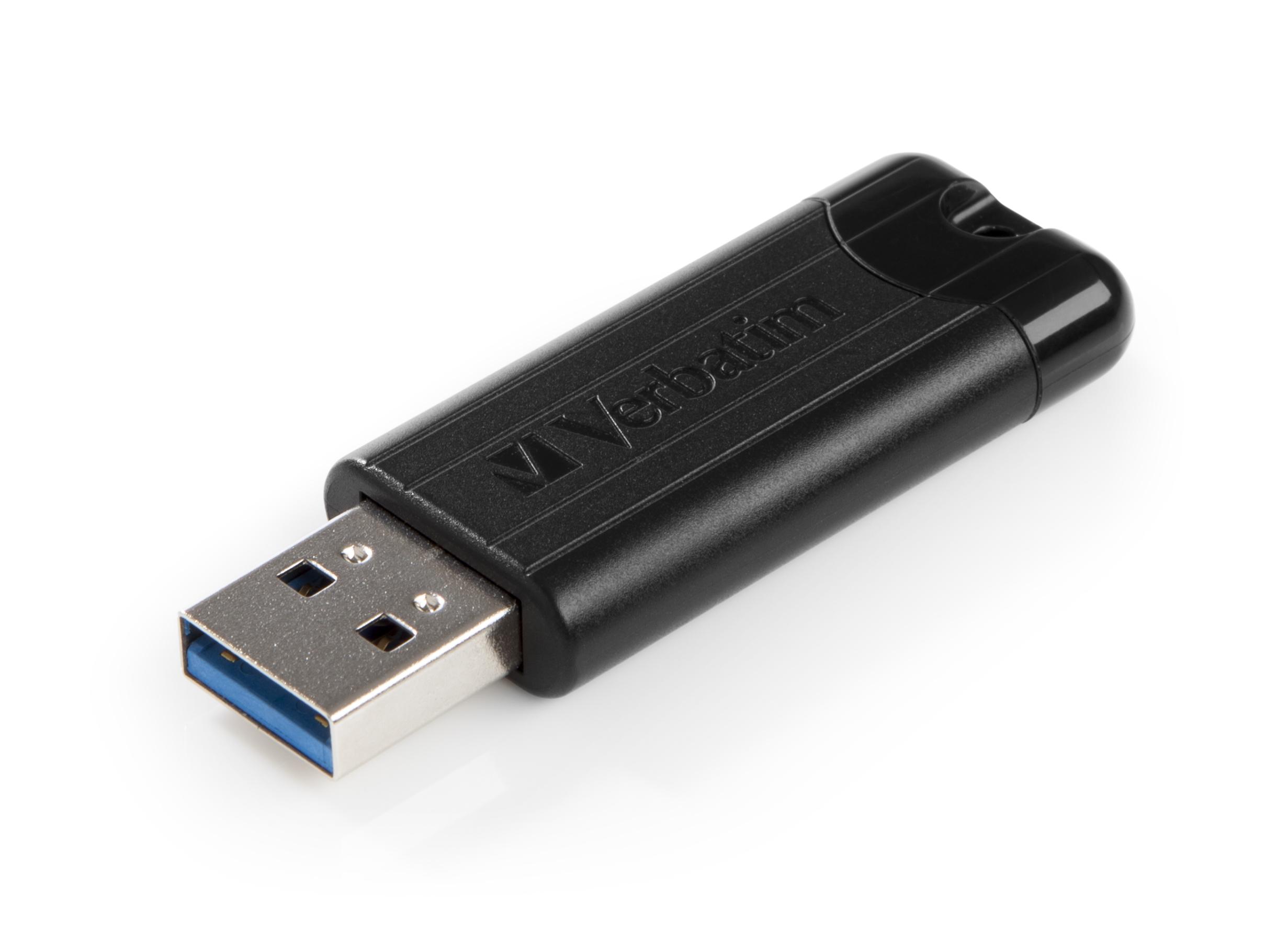 Verbatim PinStripe USB atmintukas 256 GB USB A tipo 3.2 Gen 1 (3.1 Gen 1) Juoda