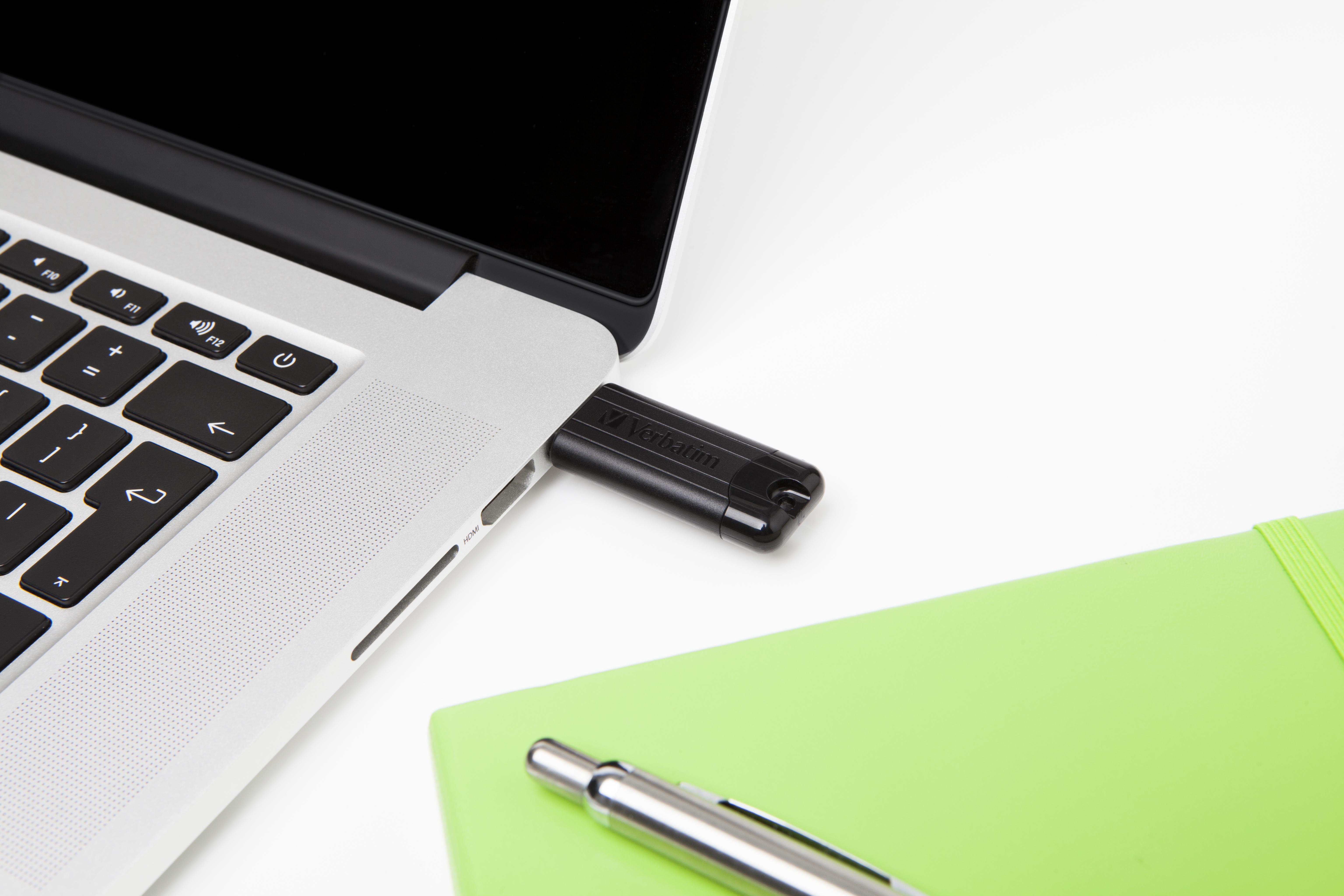 Verbatim PinStripe USB atmintukas 256 GB USB A tipo 3.2 Gen 1 (3.1 Gen 1) Juoda