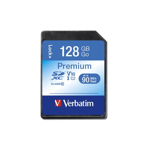 Atminties kortelė Verbatim Premium 128GB, 600x, SDXC UHS-I / V44025