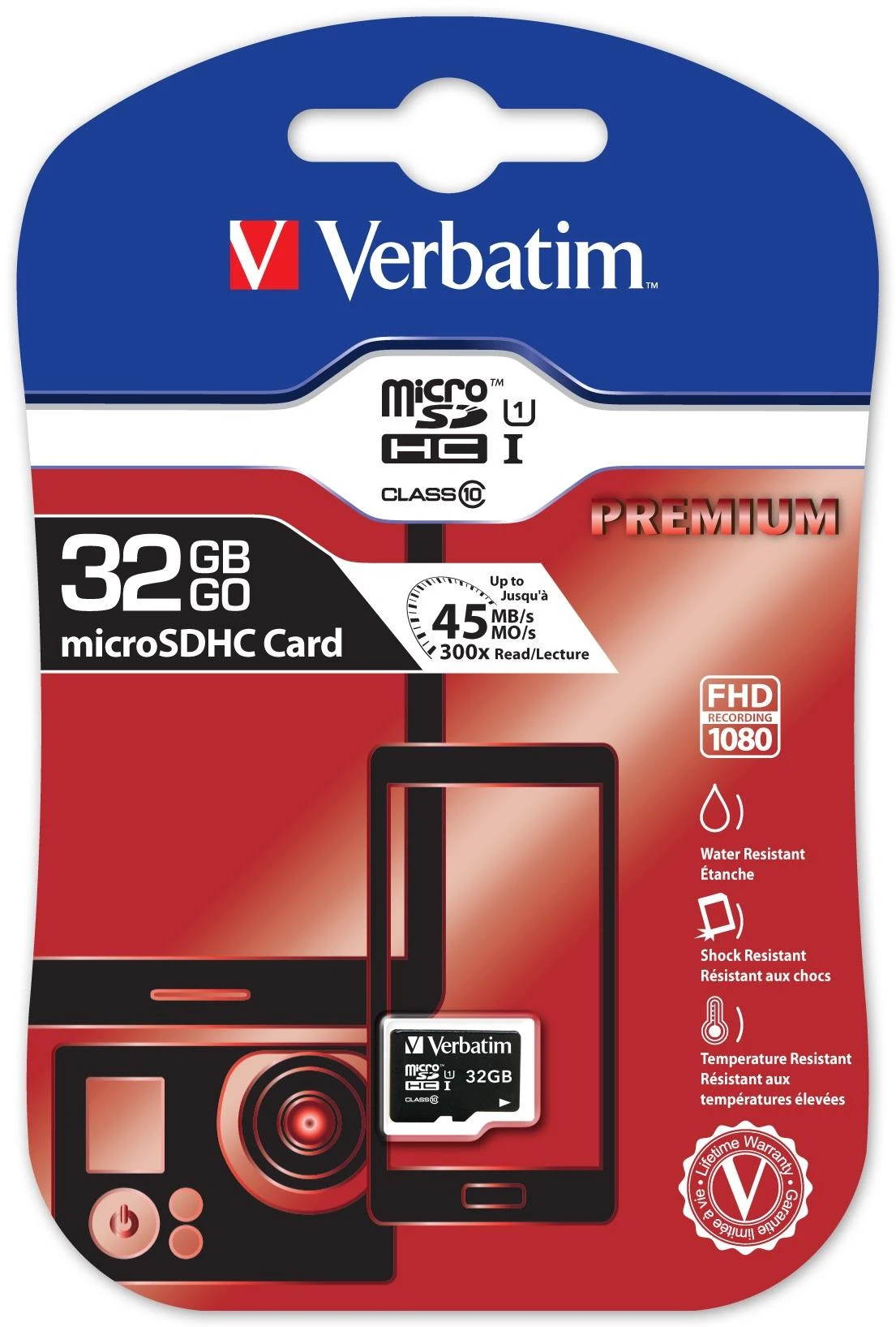 Micro SDHC atminties kortelė Verbatim 32GB / V44013