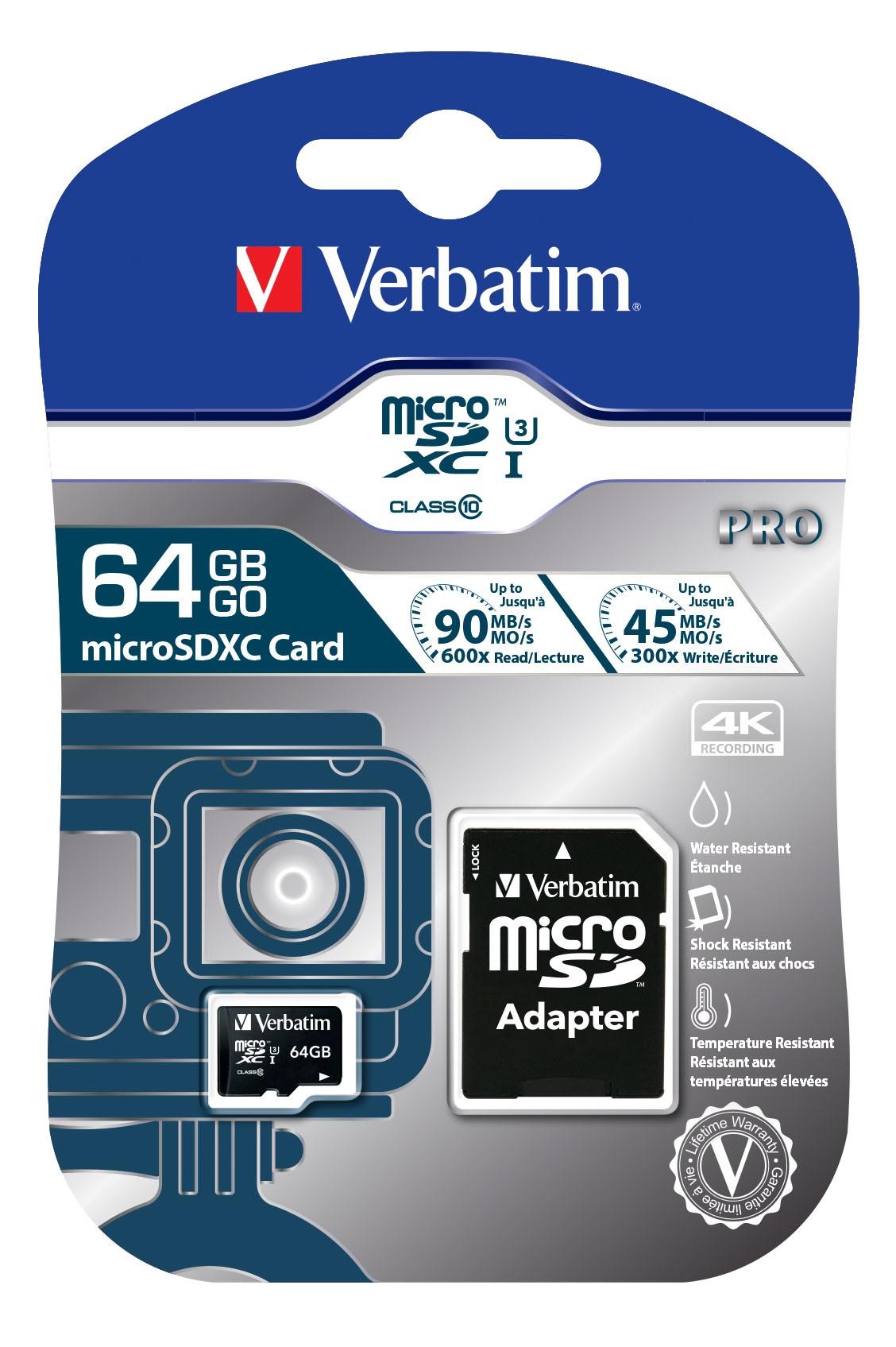 Atminties kortelė Micro SDXC 47042 Verbatim / V47042