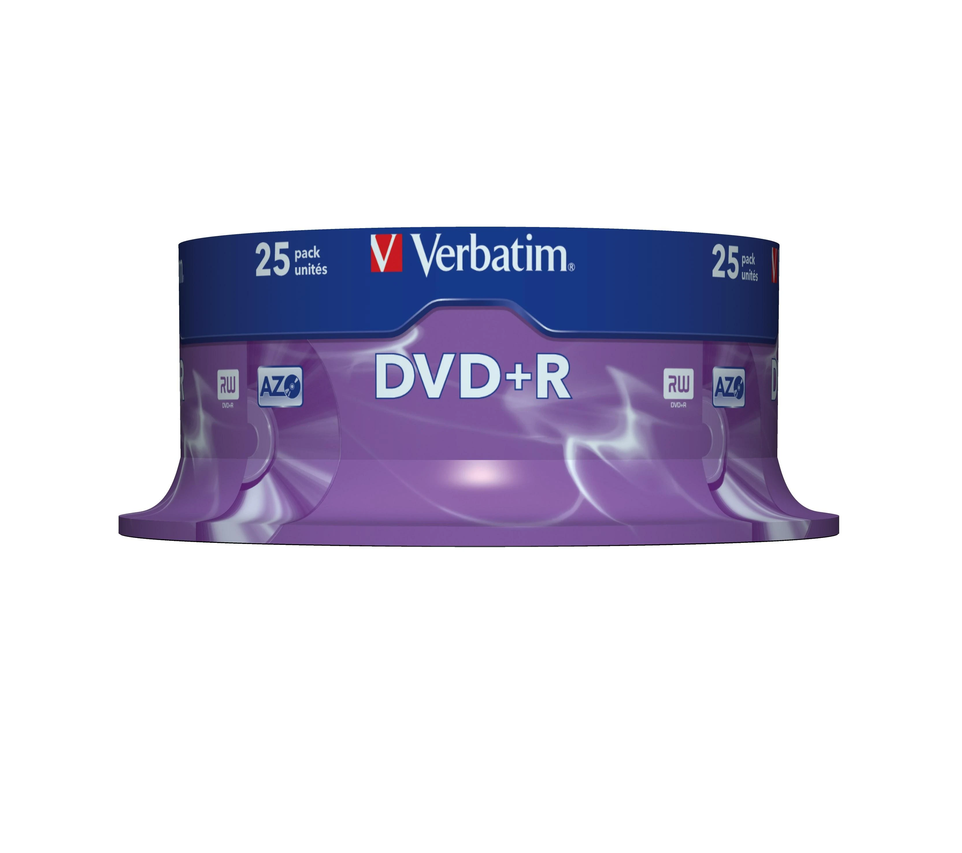 Verbatim DVD+R 25 vienetų pakuotė