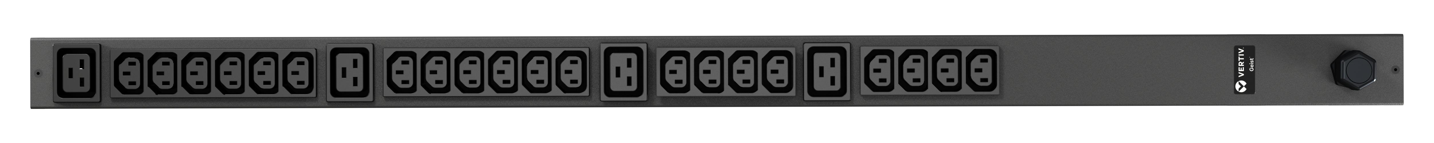 VERTIV Geist rPDU basic 0U įvestis IEC60309 230V 16A išėjimai 20 C13 4 C19