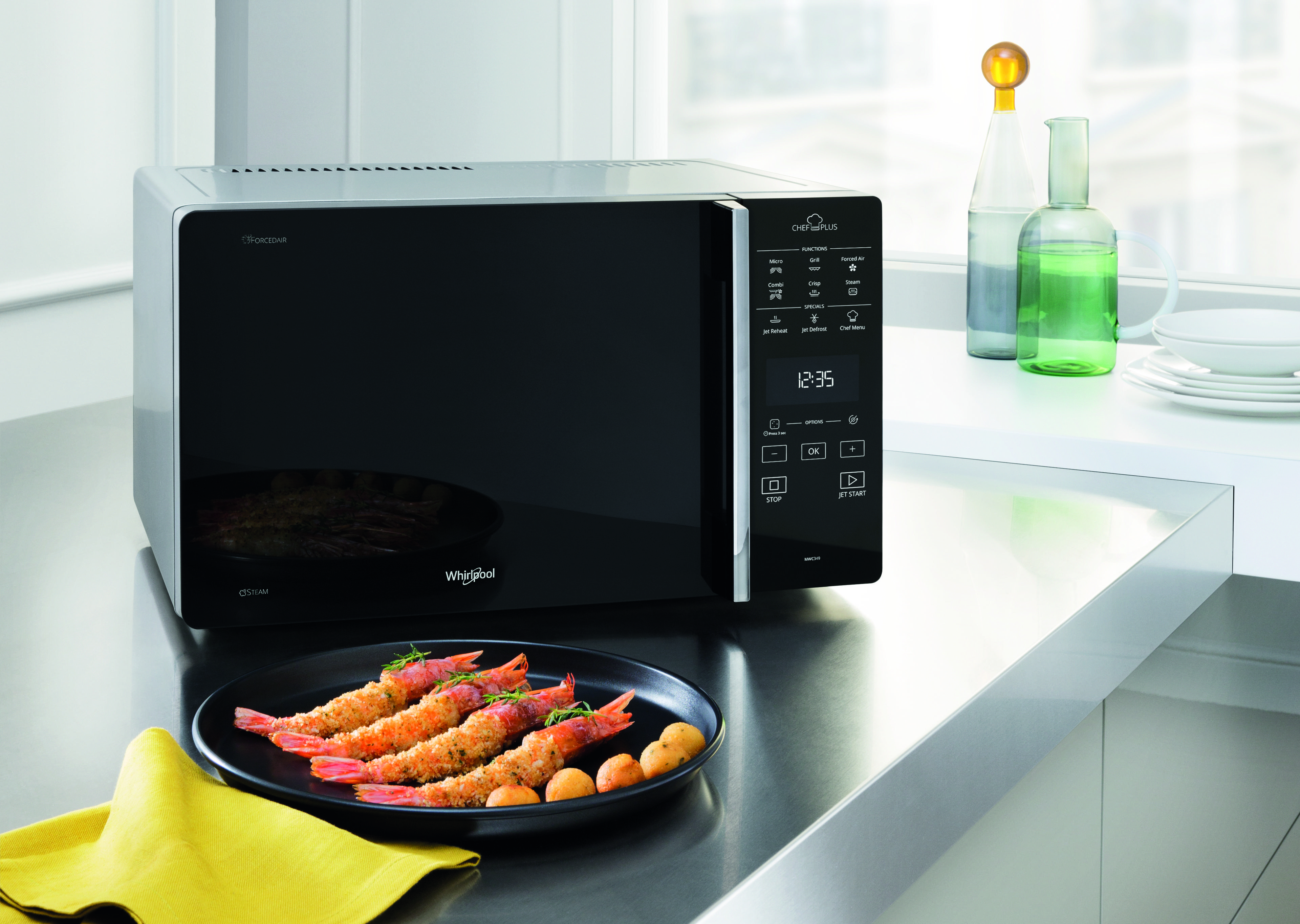 Mikrobangų krosnelė orkaitė Whirlpool MCP349SL | Varle.lt