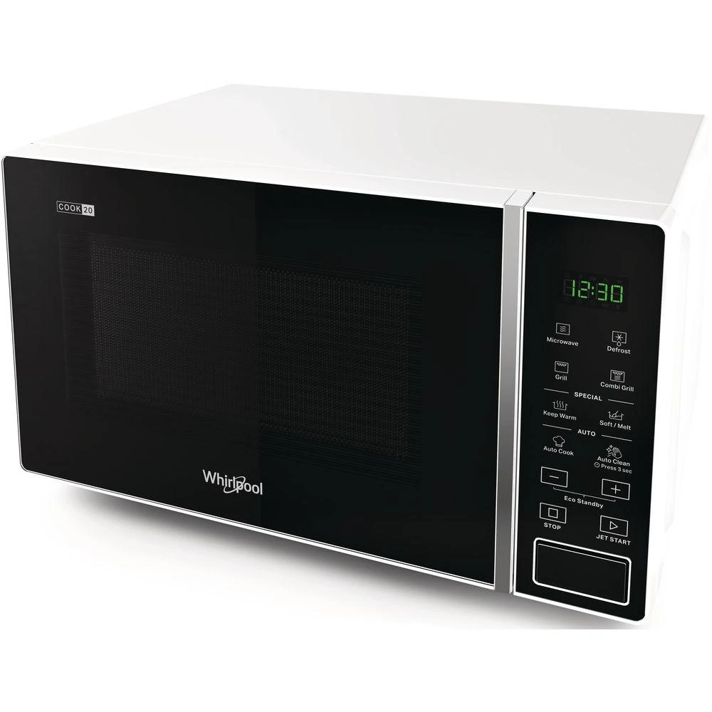 Viryklė mikrobangų krosnelė Whirlpool MWP 203 W (700W, 20l, baltos spalvos)