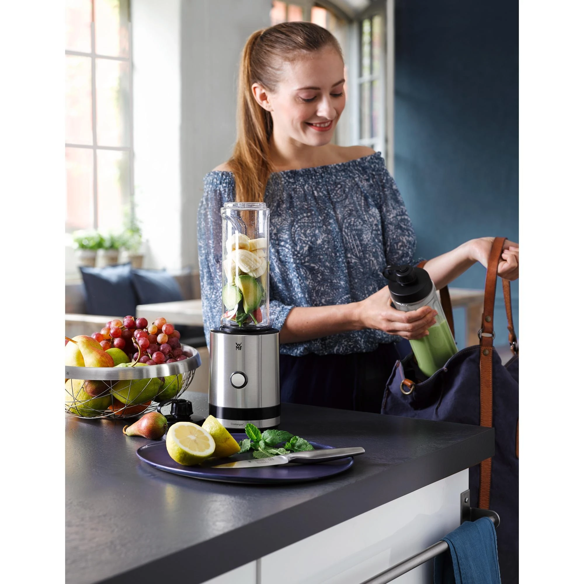 WMF Maišytuvas Smoothie-to-go Nerūdijantis plienas/ juodas