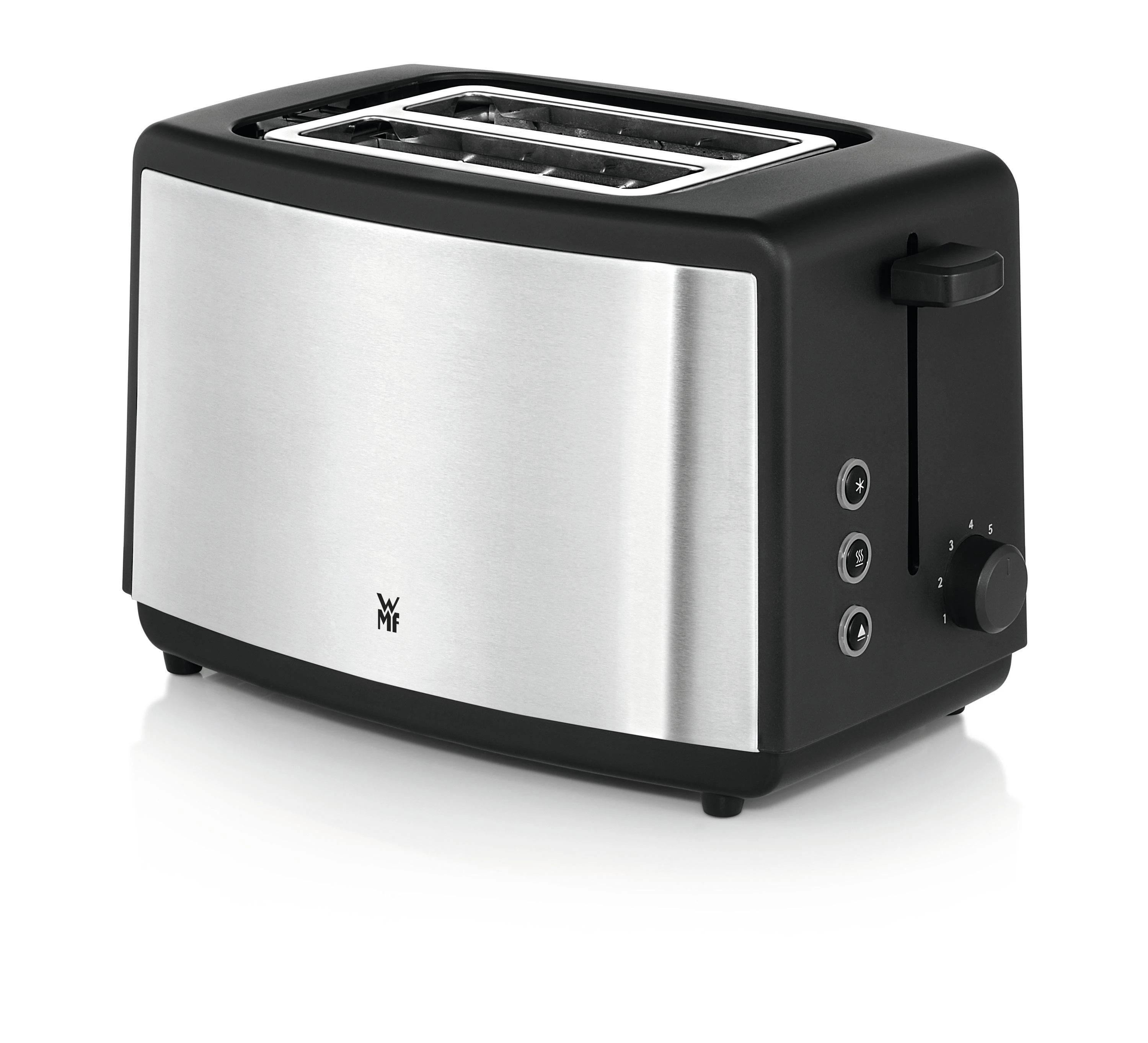 Skrudintuvas WMF BUENO Toaster WMF WMF BUENO Sidabrinis/ juodas, Nerūdijantis plienas, 800 W, Number of slots 2, Number of power levels 7