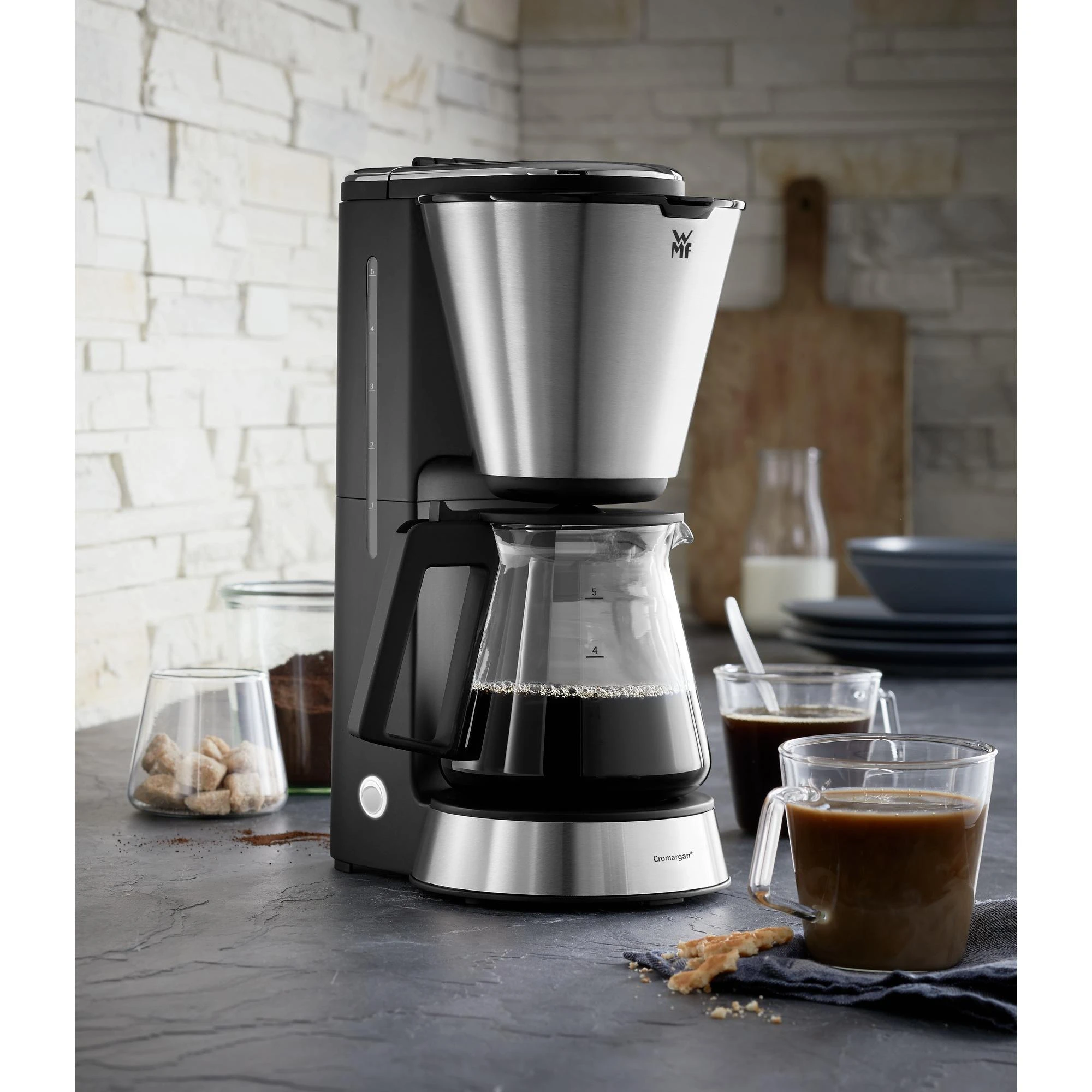 WMF KITCHENminis 04.1227.0011 kavos aparatas Lašelinis kavos aparatas 0,625 L Pusiau automatinis