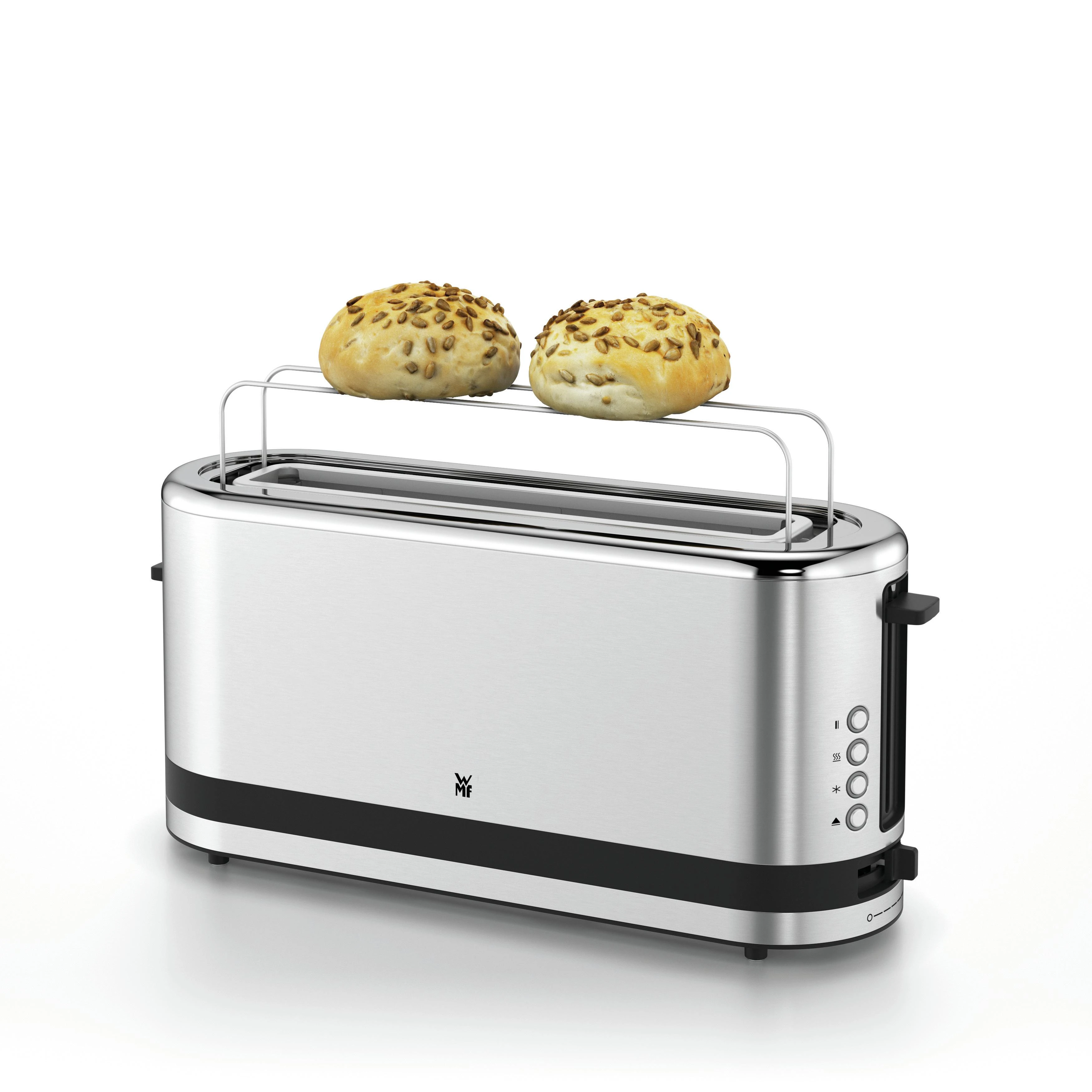 WMF KITCHENminis 04.1412.0011 skrudintuvas 2 griežinėliai Nerūdijančiojo plieno 900 W