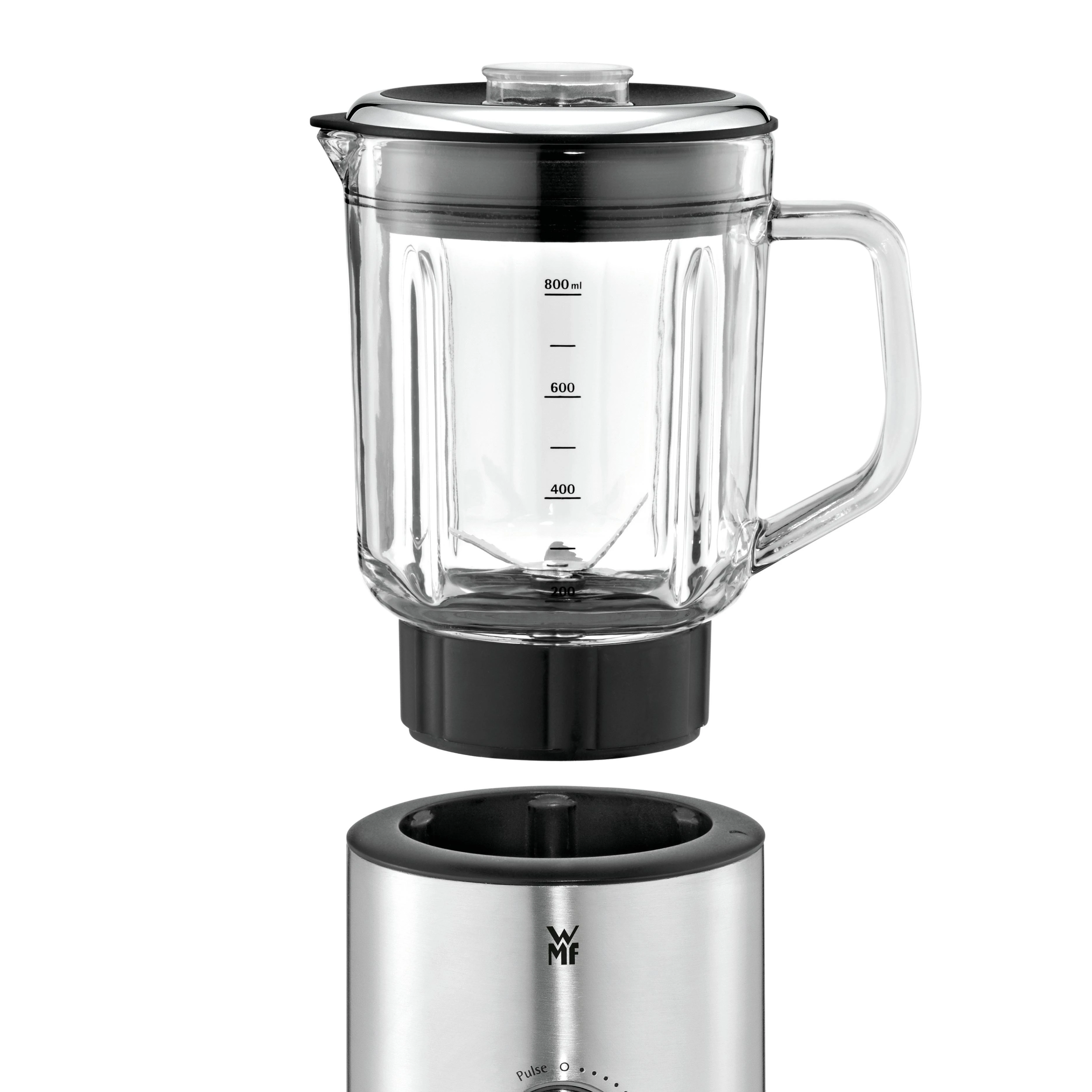 WMF KITCHENminis 04.1649.0011 plakiklis 0.8 L Tabletop plakiklis Juodas,Nerūdijantis plienas,Transparent 400 W
