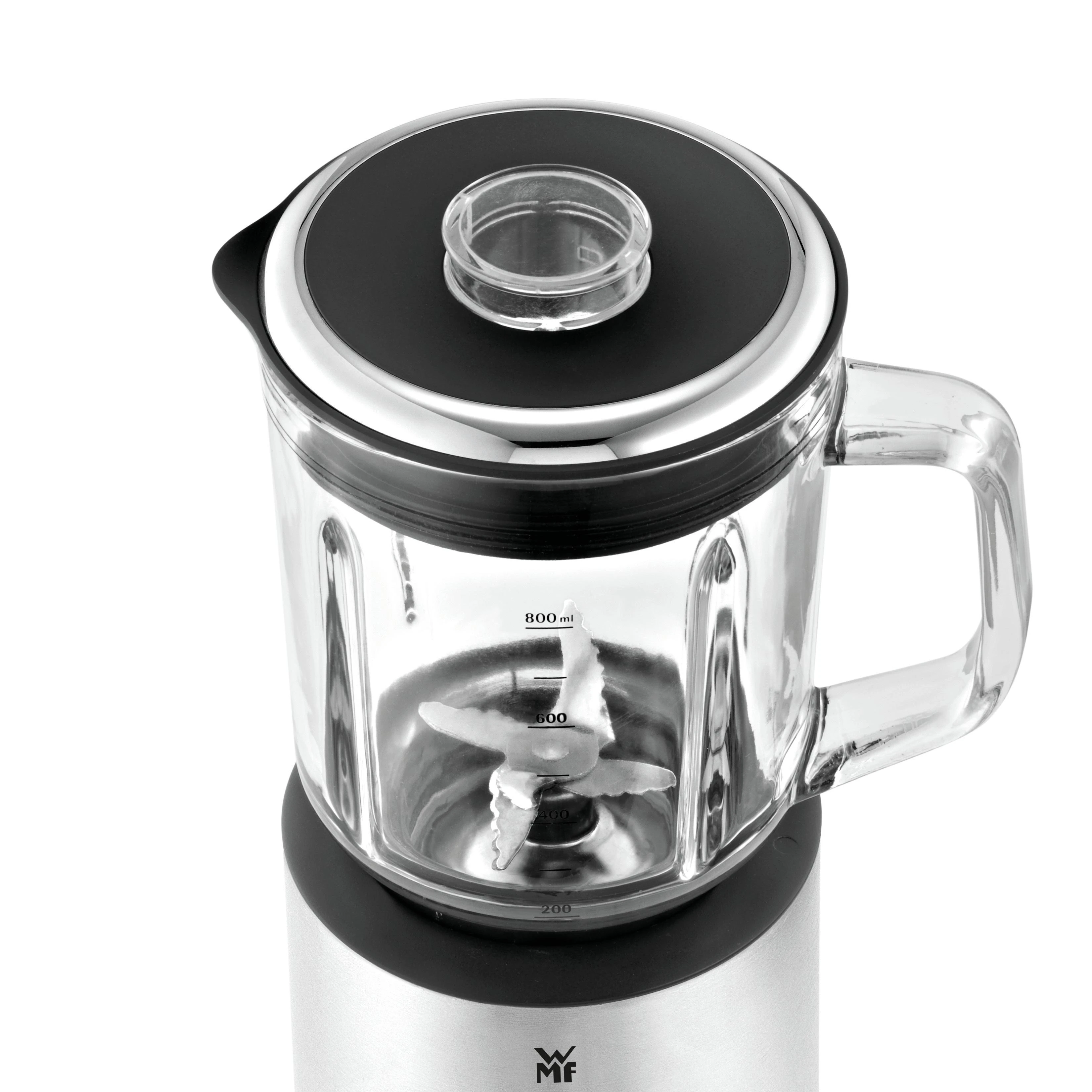 WMF KITCHENminis 04.1649.0011 plakiklis 0.8 L Tabletop plakiklis Juodas,Nerūdijantis plienas,Transparent 400 W
