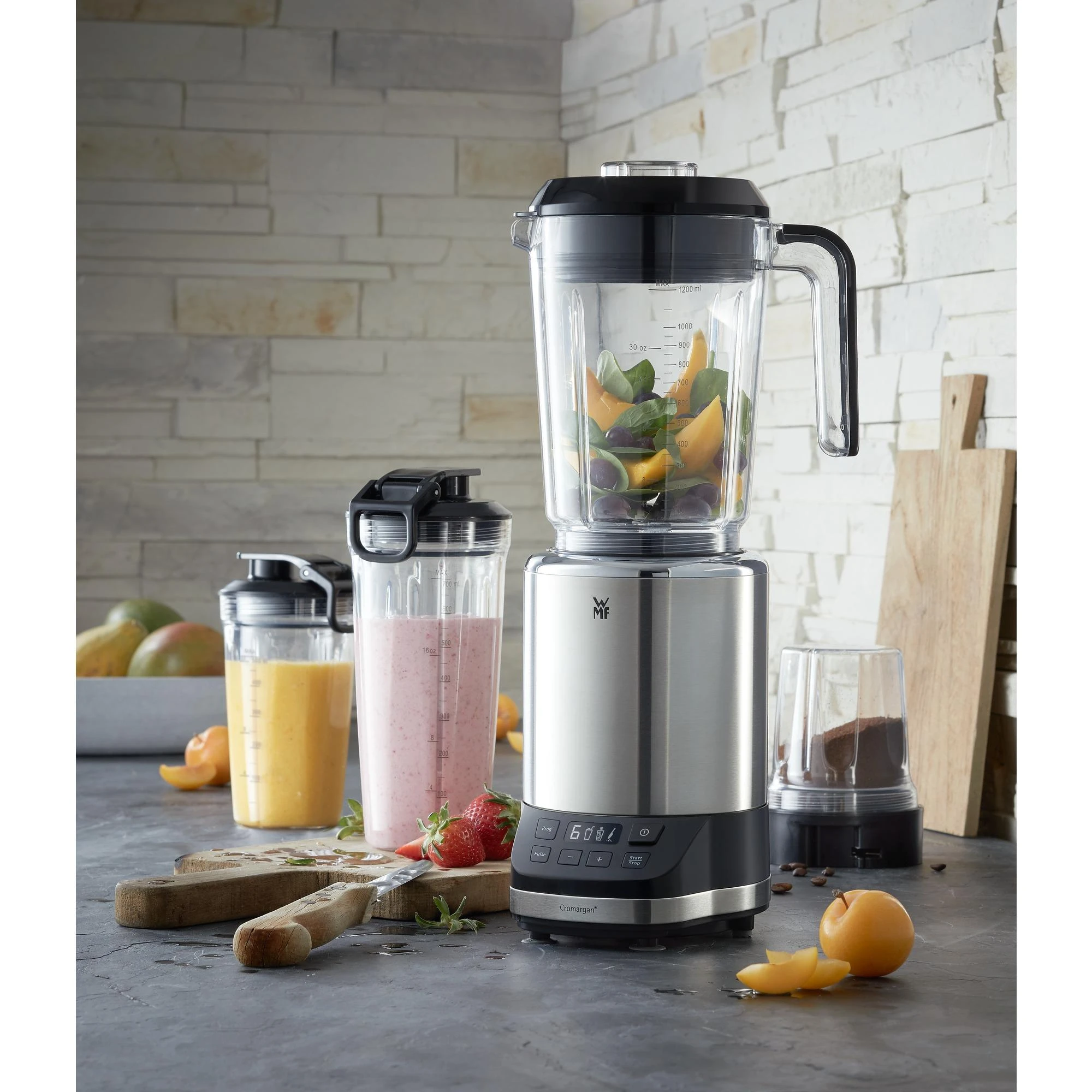 WMF Kult Pro 04.1653.0011 trintuvas 1,2 L Pastatomas trintuvas Nerūdijančiojo plieno 1200 W