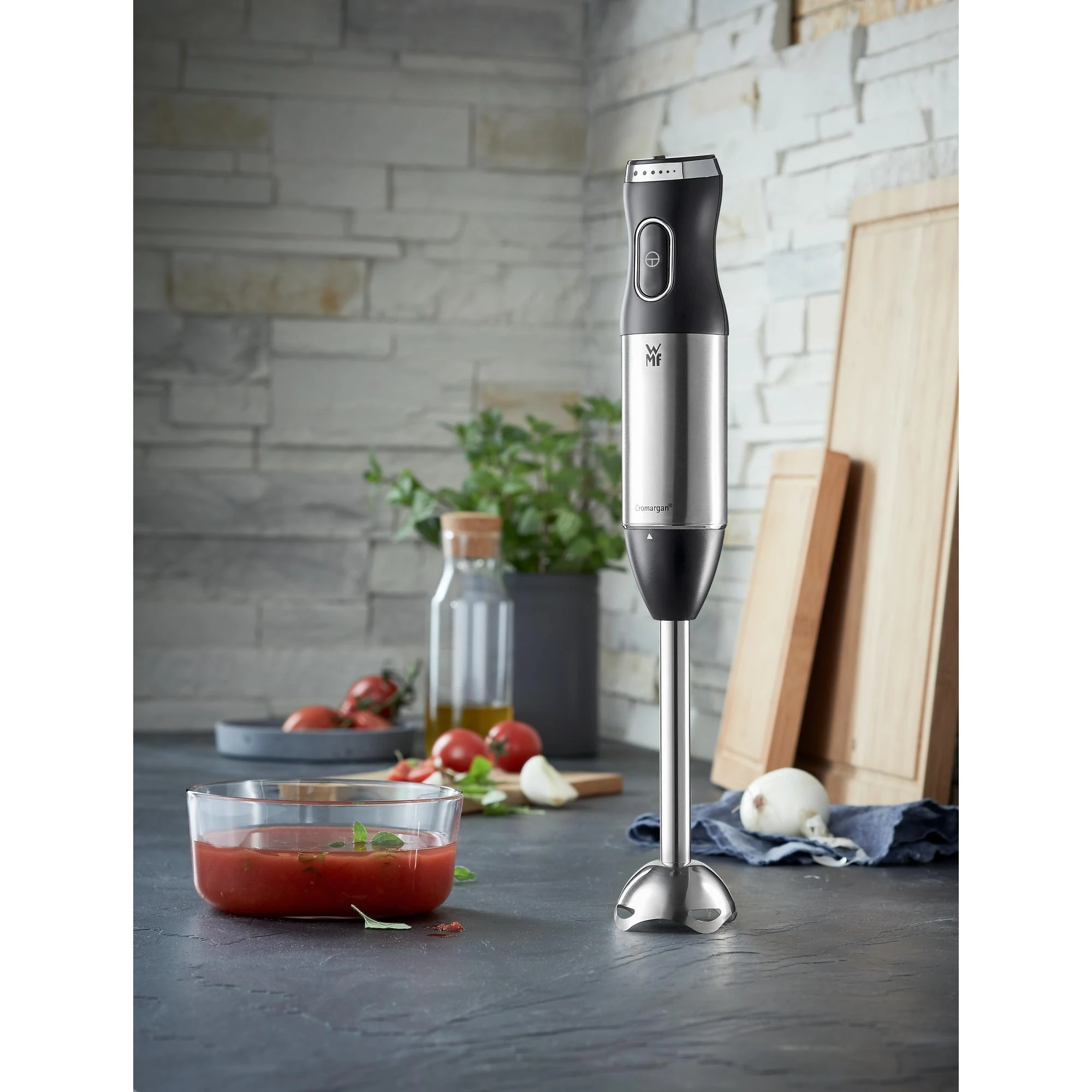 WMF Kult X 04.1655.0011 trintuvas Panardinamas maišytuvas Juoda, Metalinis 600 W